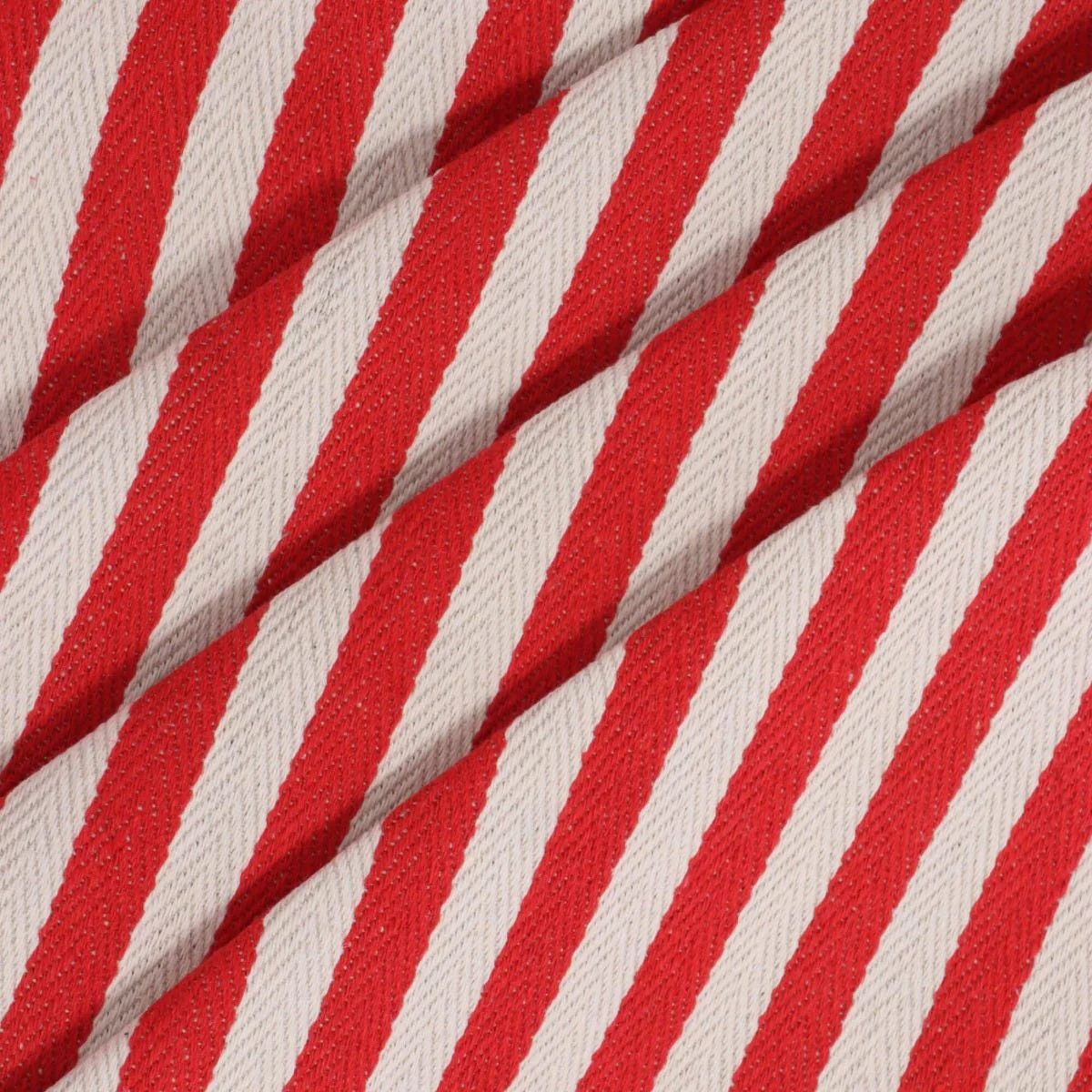 Lynmouth Red Herringbone Stripe Fabric - Image 6