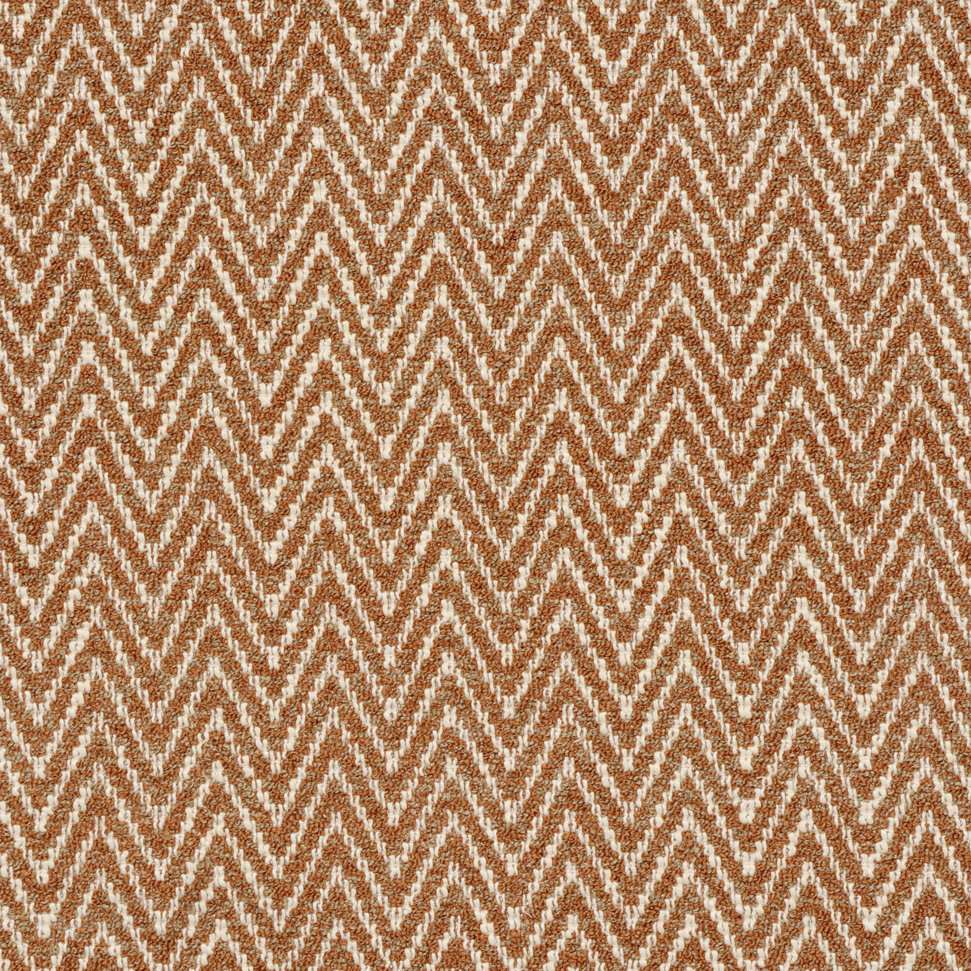 Malaga Herringbone Stripe Chestnut Fabric - Image 7