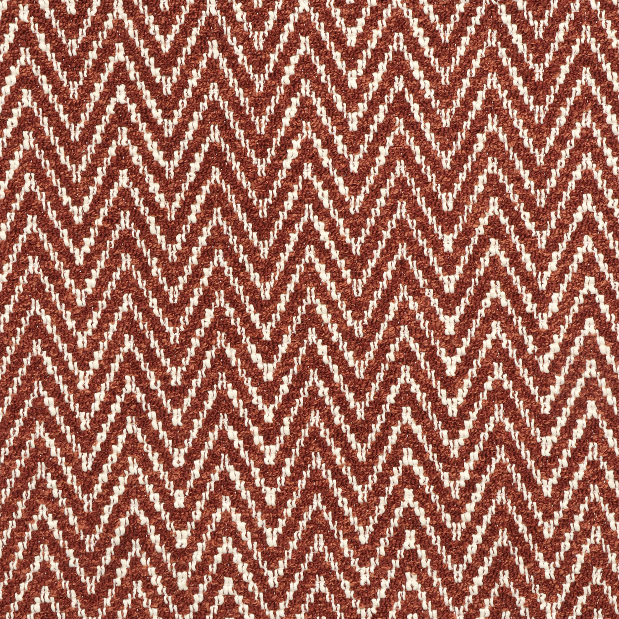 Malaga Herringbone Stripe Terracotta Fabric - Image 7