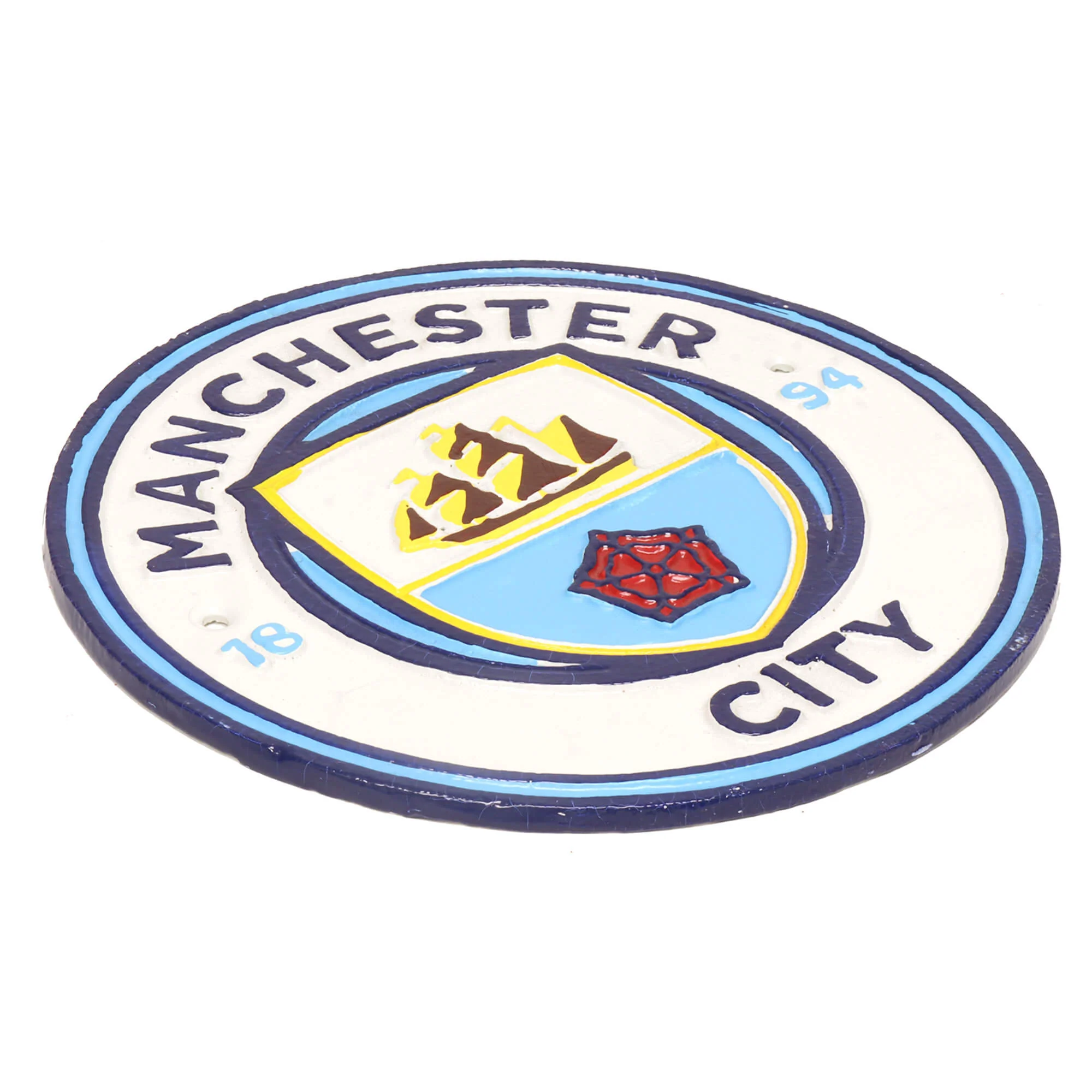 Manchester City Football Cast Iron Wall Sign - Image 2