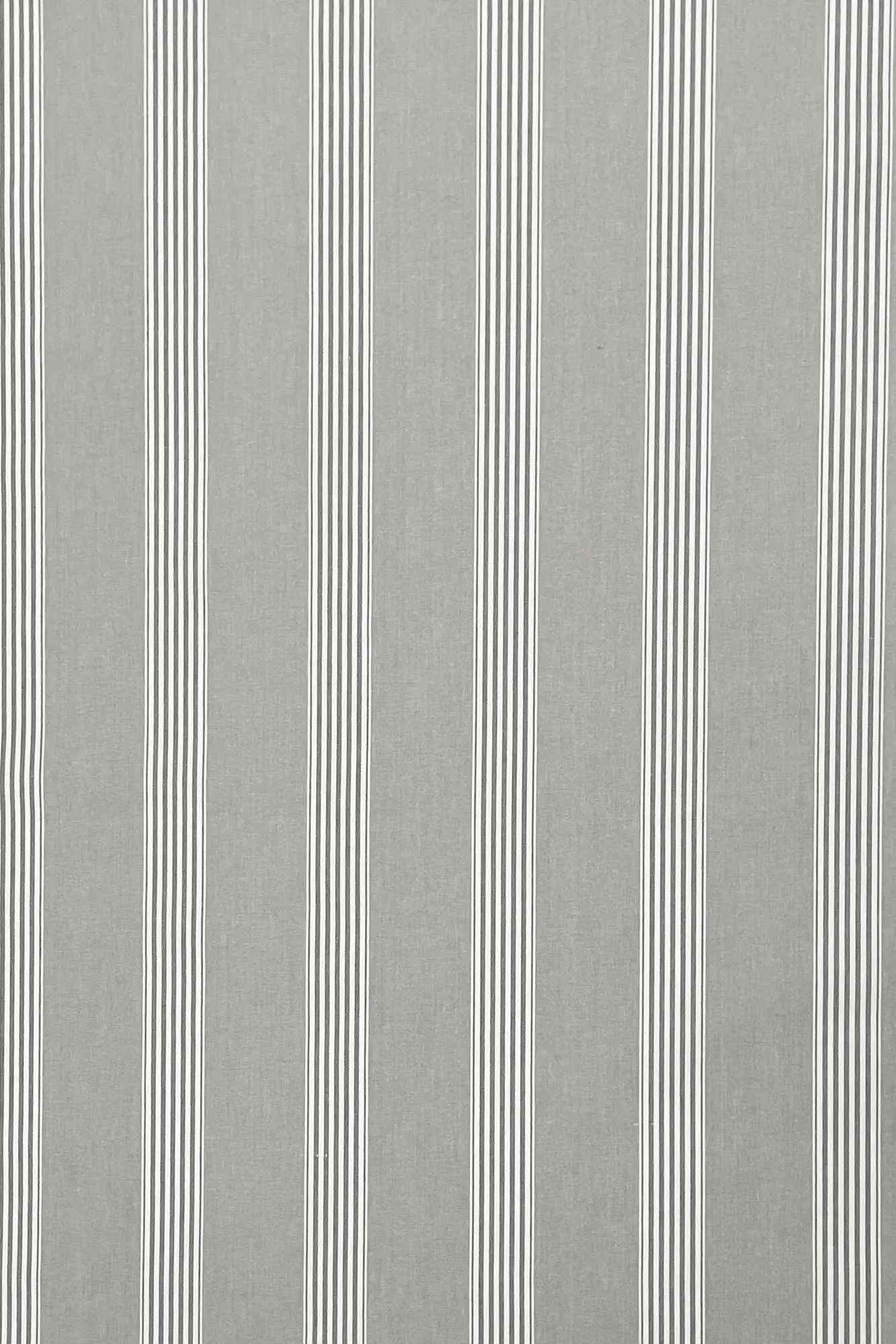 March Stripe Grey Fabric