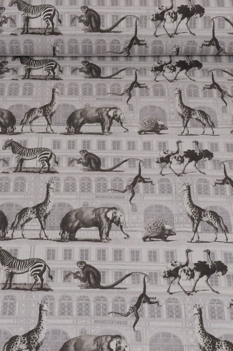 Menagerie Grey Fabric - Image 2