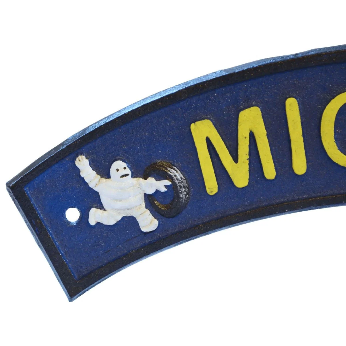Michelin Tyres Curved Cast Iron Wall Sign - Image 4