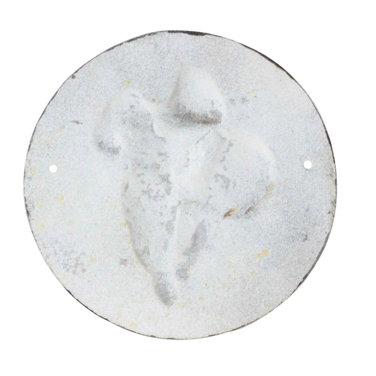 Michelin Tyres Round Cast Iron Wall Sign White - Image 5