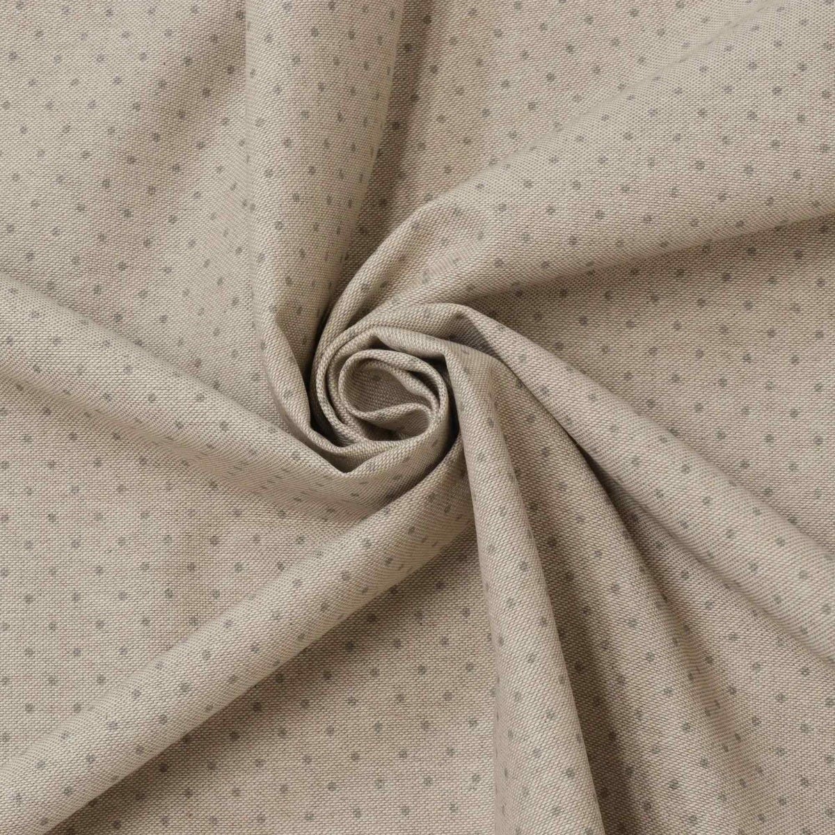 Mini Polka Dot Grey Double Width Fabric - Image 3