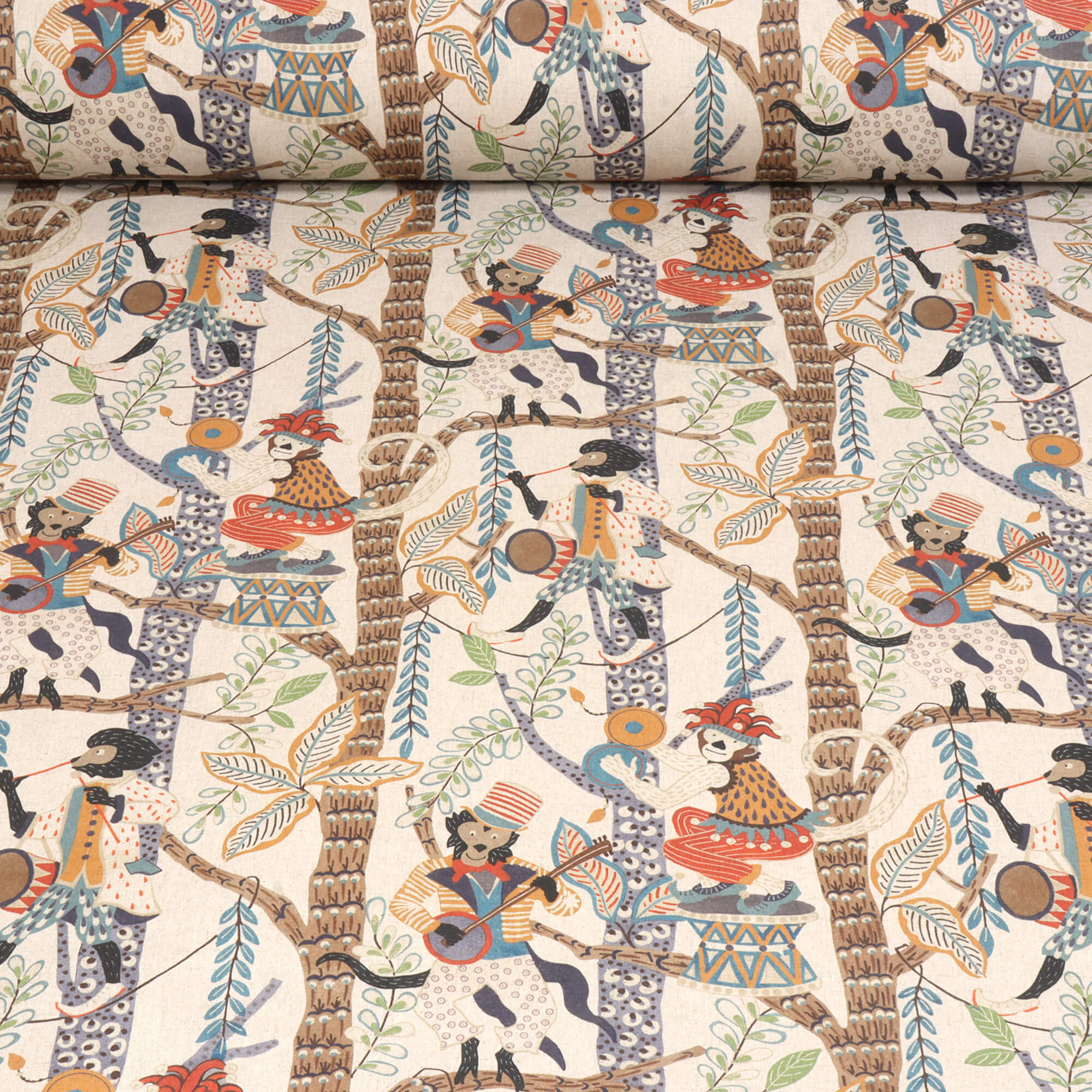 Monkey Carnival Double Width Fabric - Image 2