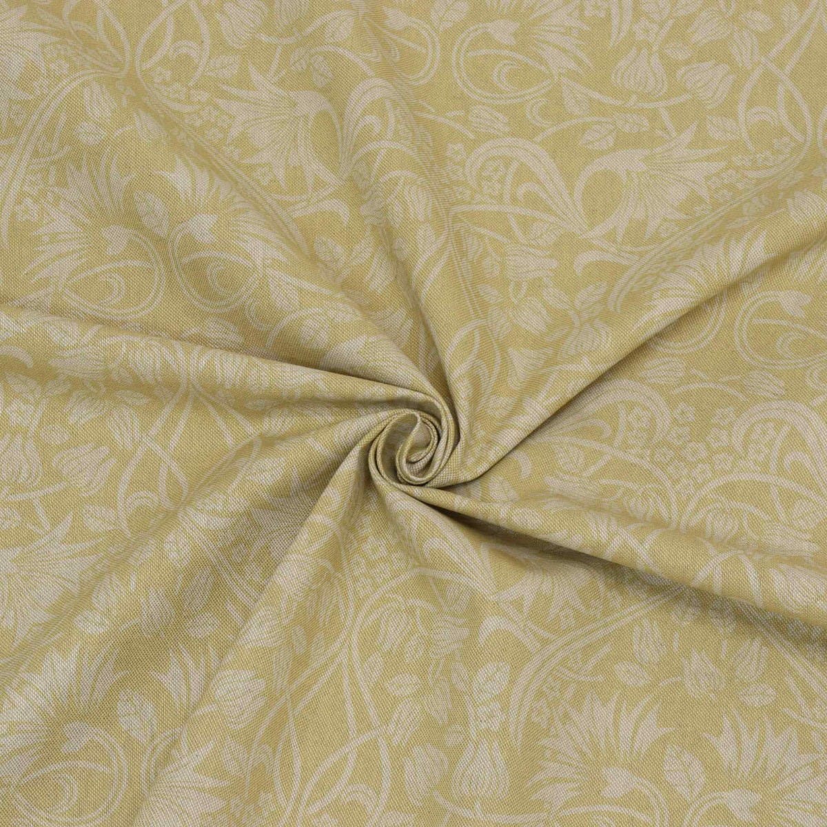 Morris Garden Yellow 140cm Fabric - Image 3