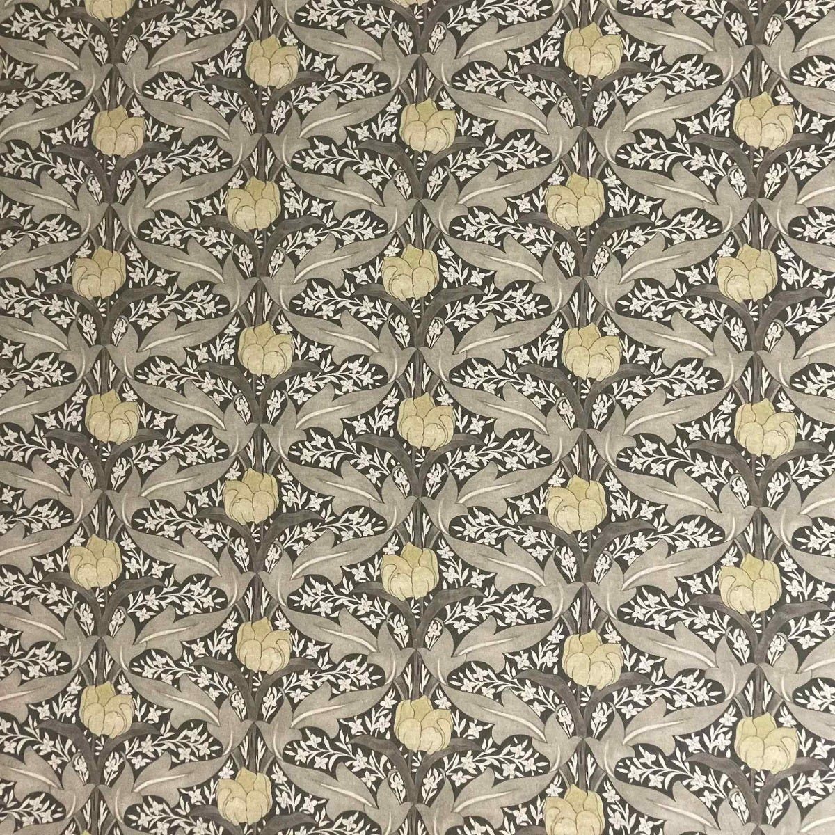 Morris Tulip Grey Double Width Fabric - Image 6