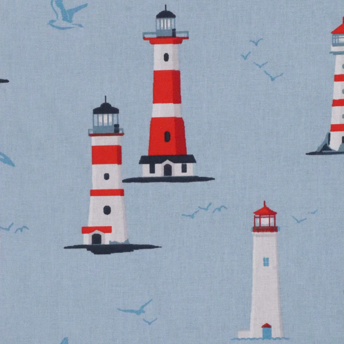 Nash Lighthouse Blue 160cm Fabric - Image 5