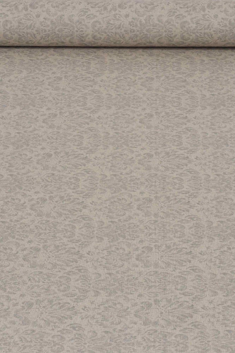 Noble Heraldic Dove Grey Double Width Fabric - Image 2