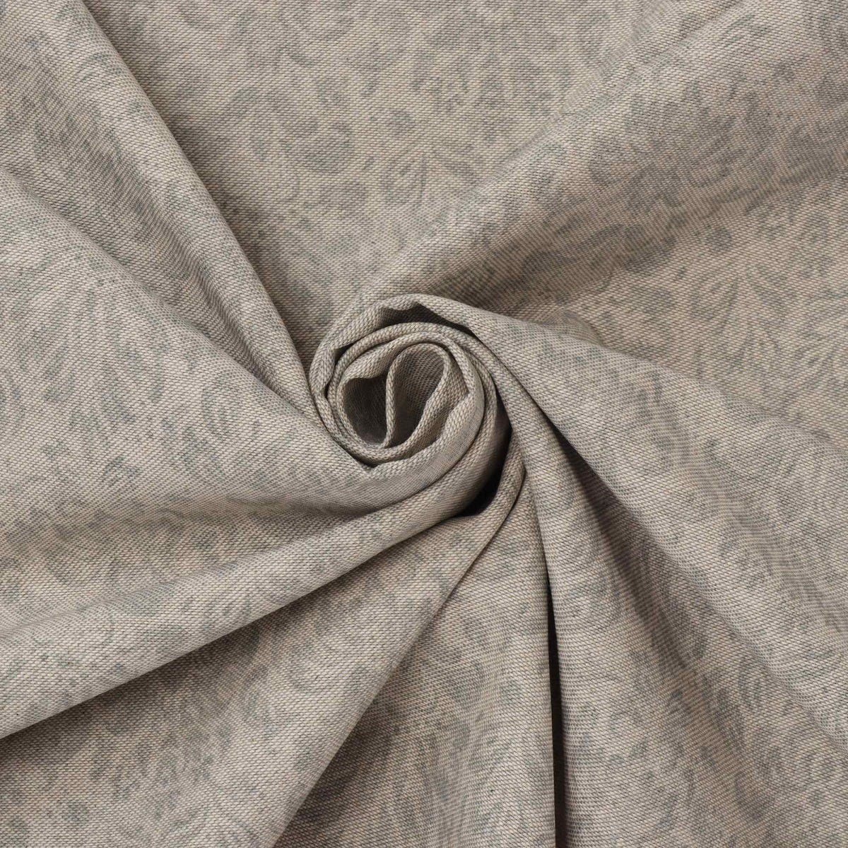 Noble Heraldic Dove Grey Double Width Fabric - Image 3