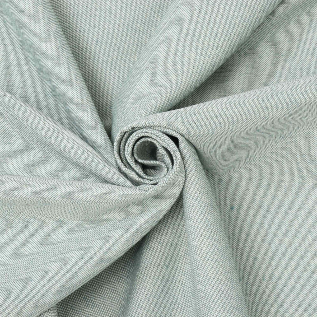 Oatmeal Linen Green Double Width Fabric - Image 5