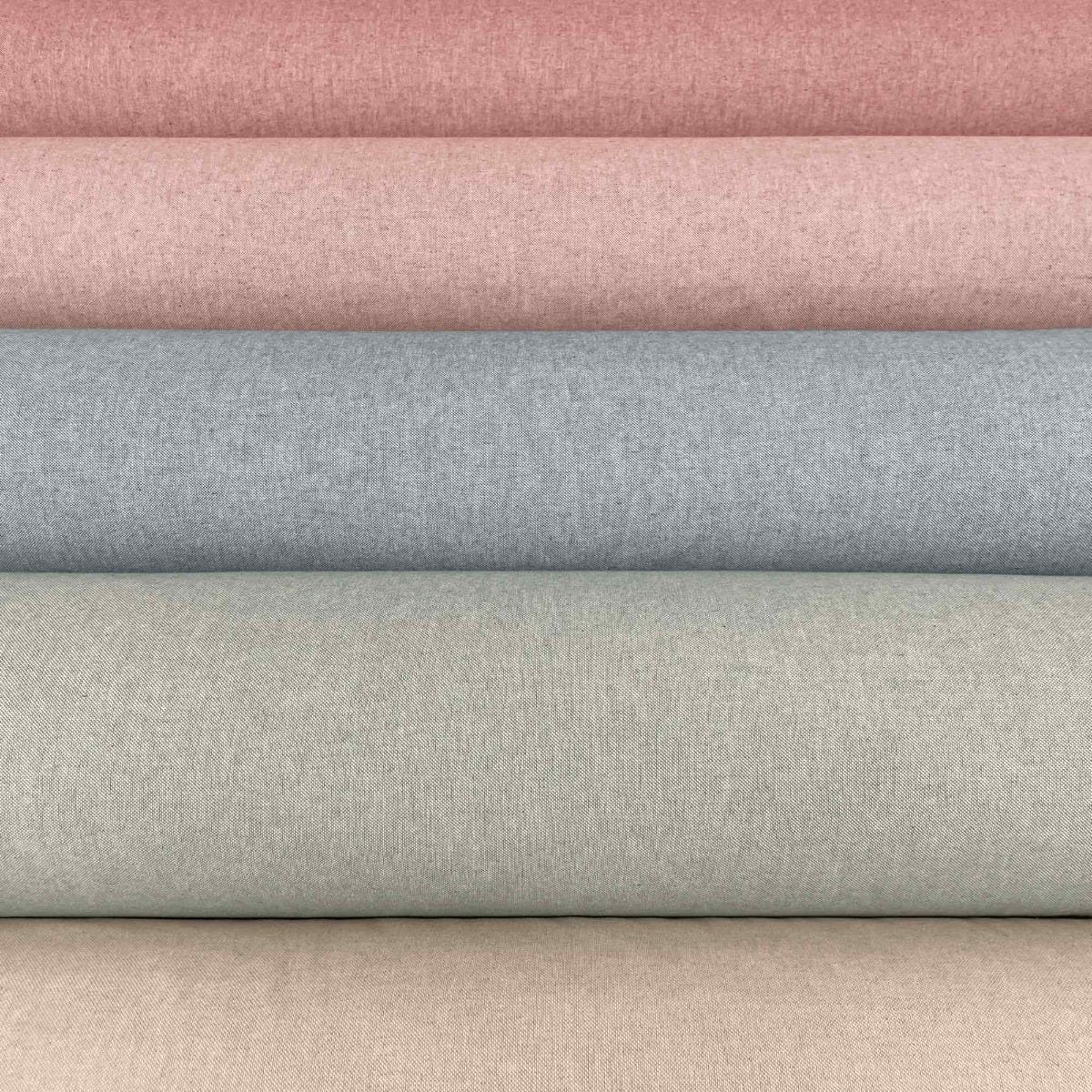 Oatmeal Linen Natural Double Width Fabric - Image 3
