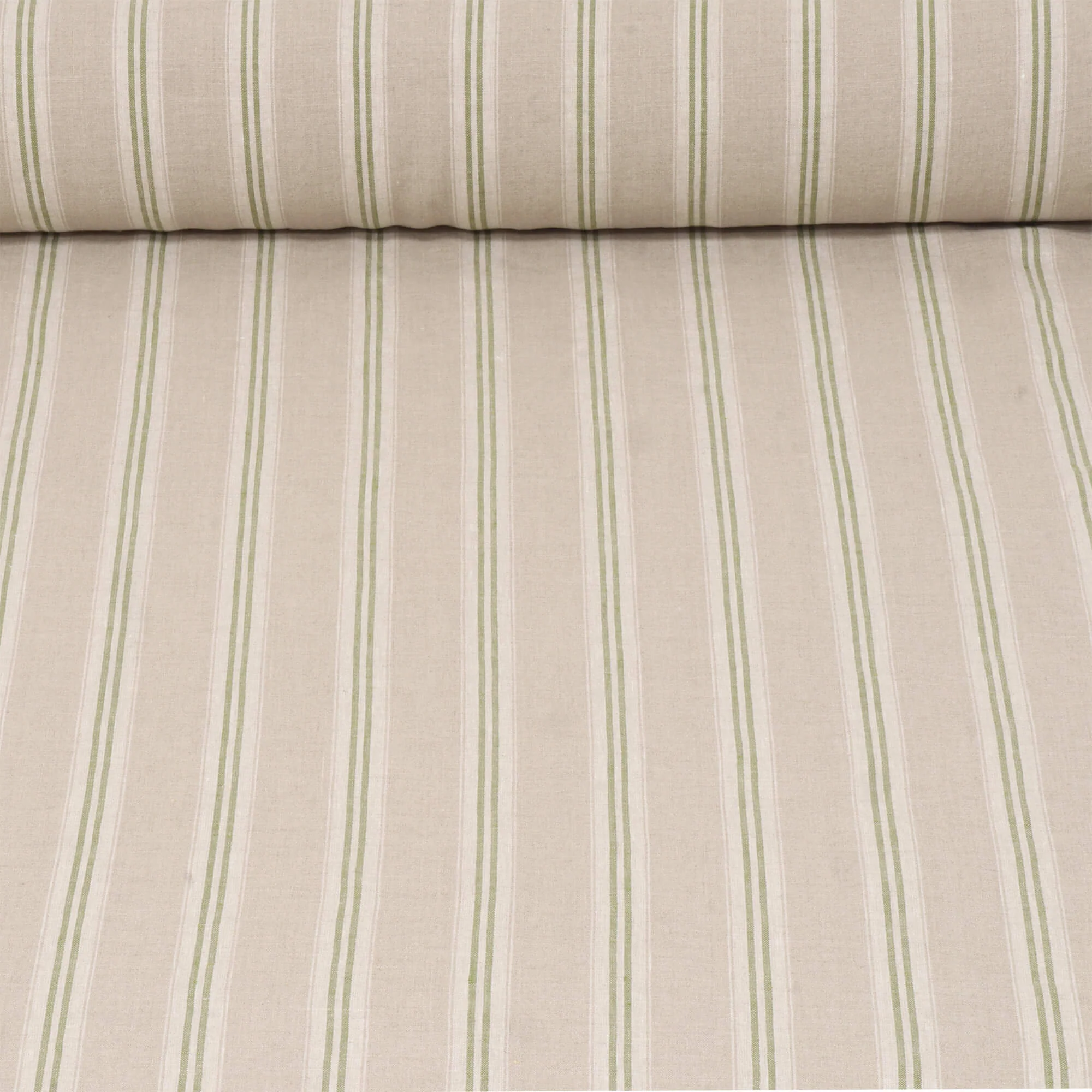 Oslo Stripe Green Fabric - Image 2