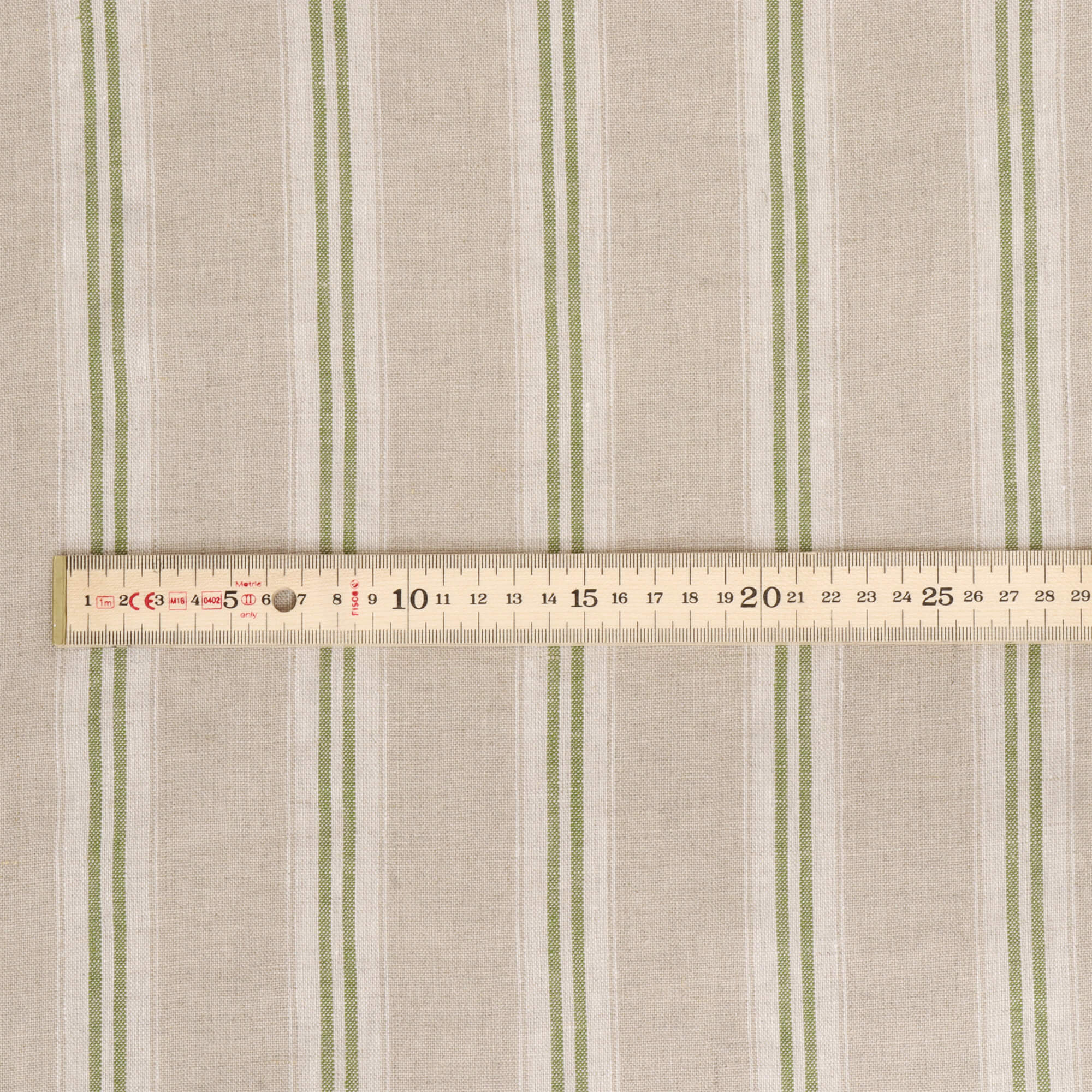 Oslo Stripe Green Fabric - Image 4