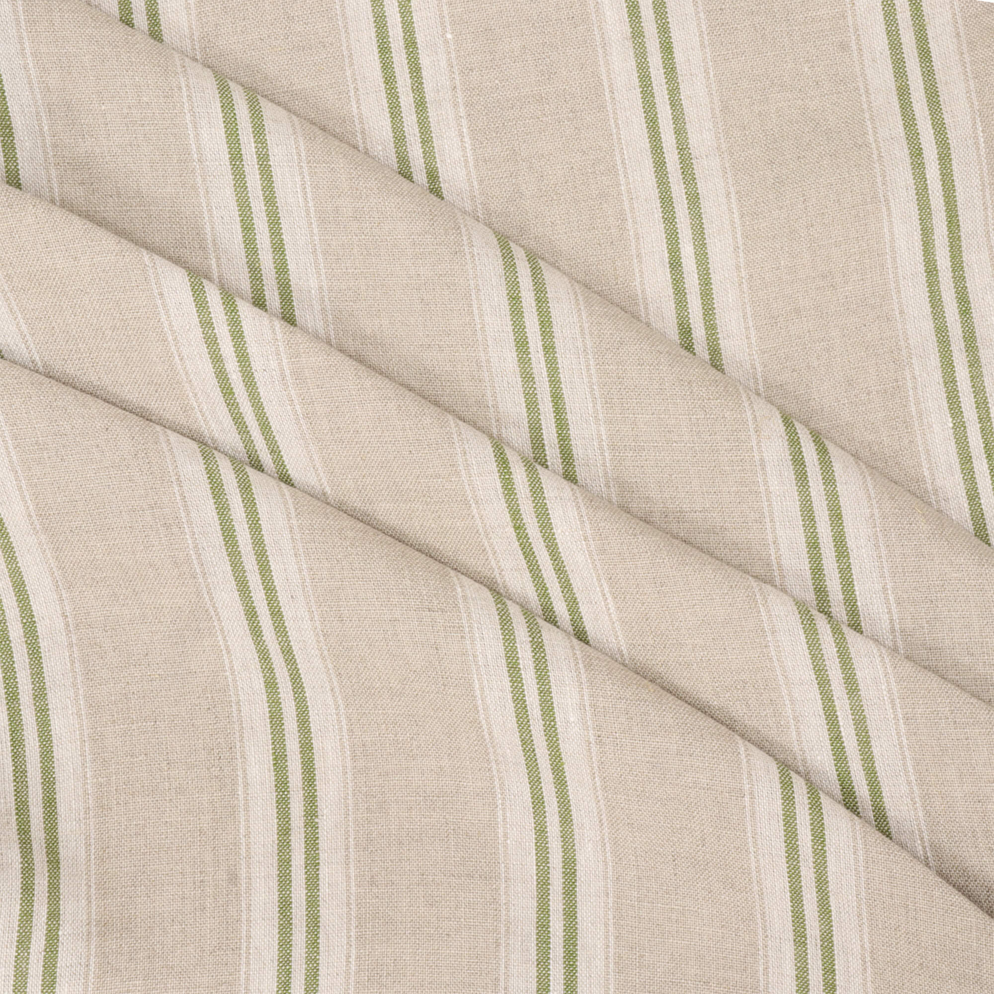 Oslo Stripe Green Fabric - Image 6