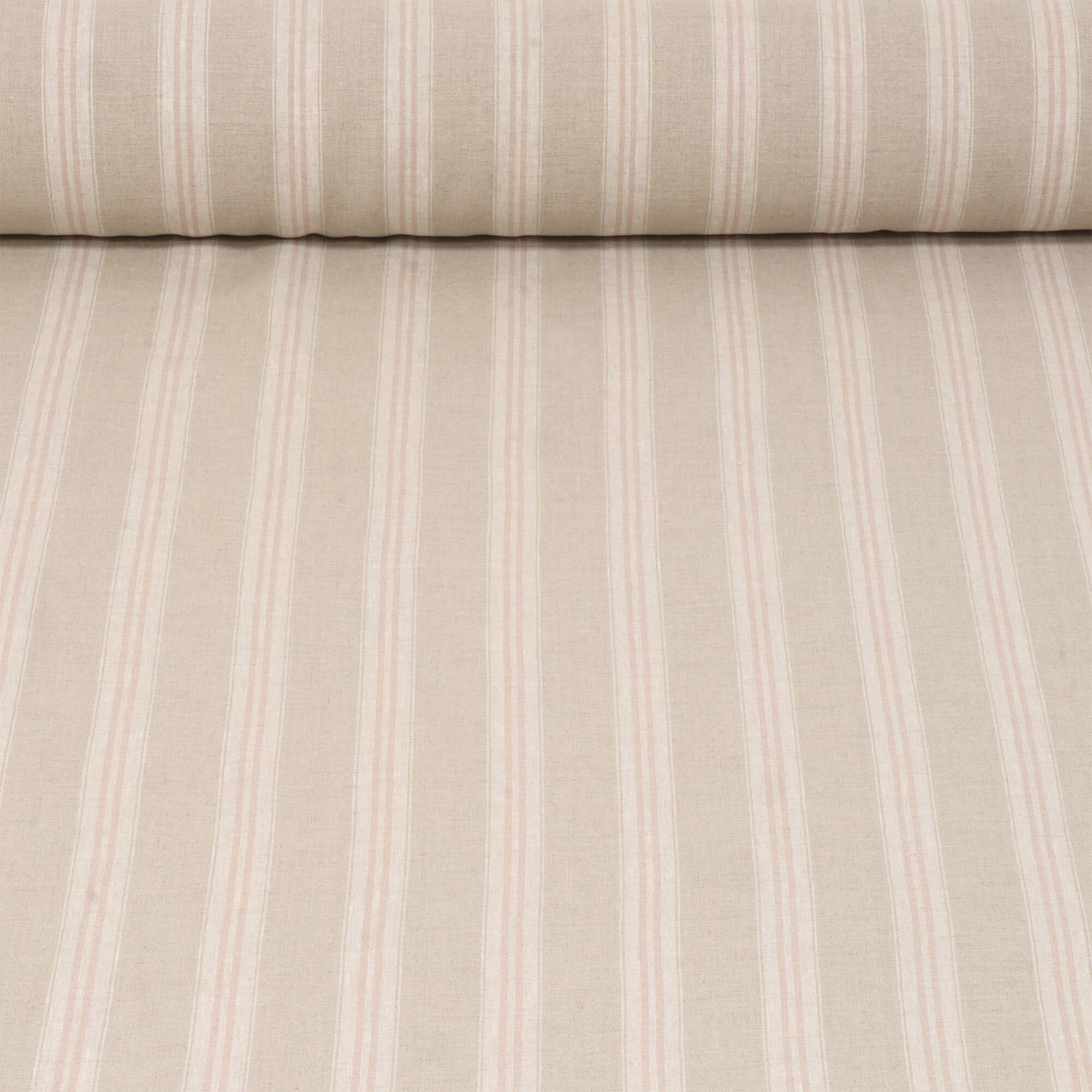 Oslo Stripe Pink Fabric - Image 2