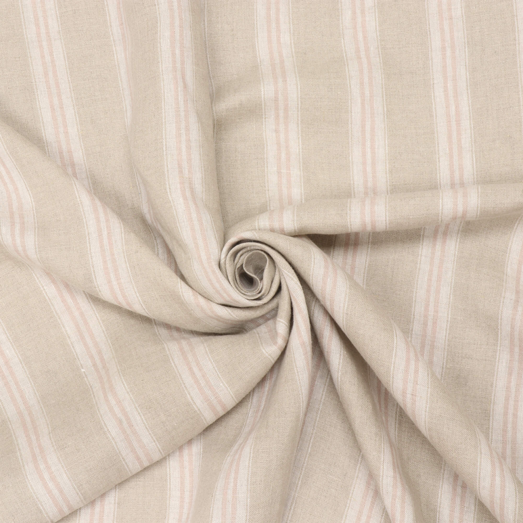 Oslo Stripe Pink Fabric - Image 3