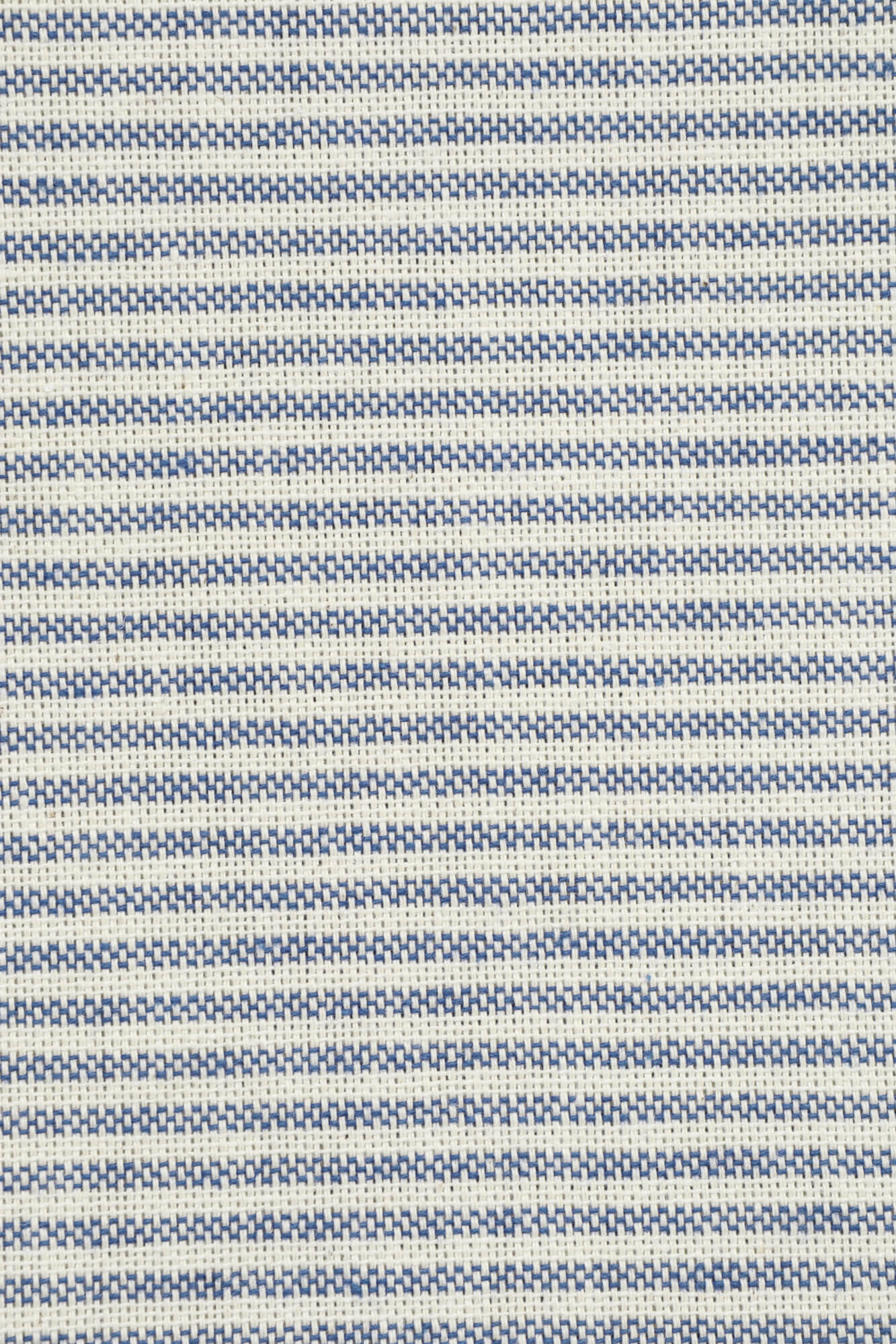 Oxford Pinstripe Blue Double Width Fabric