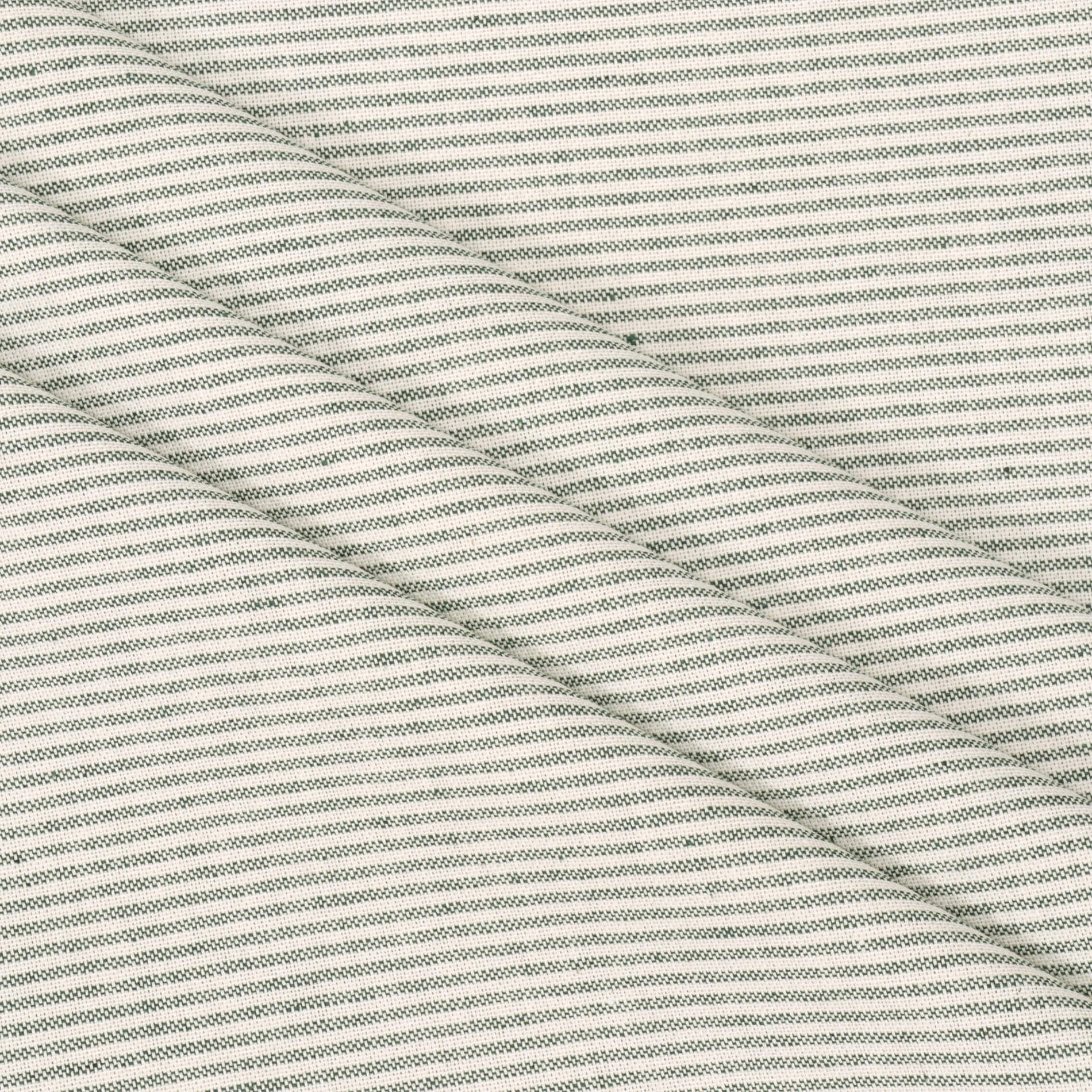 Oxford Pinstripe Green Double Width Fabric - Image 7