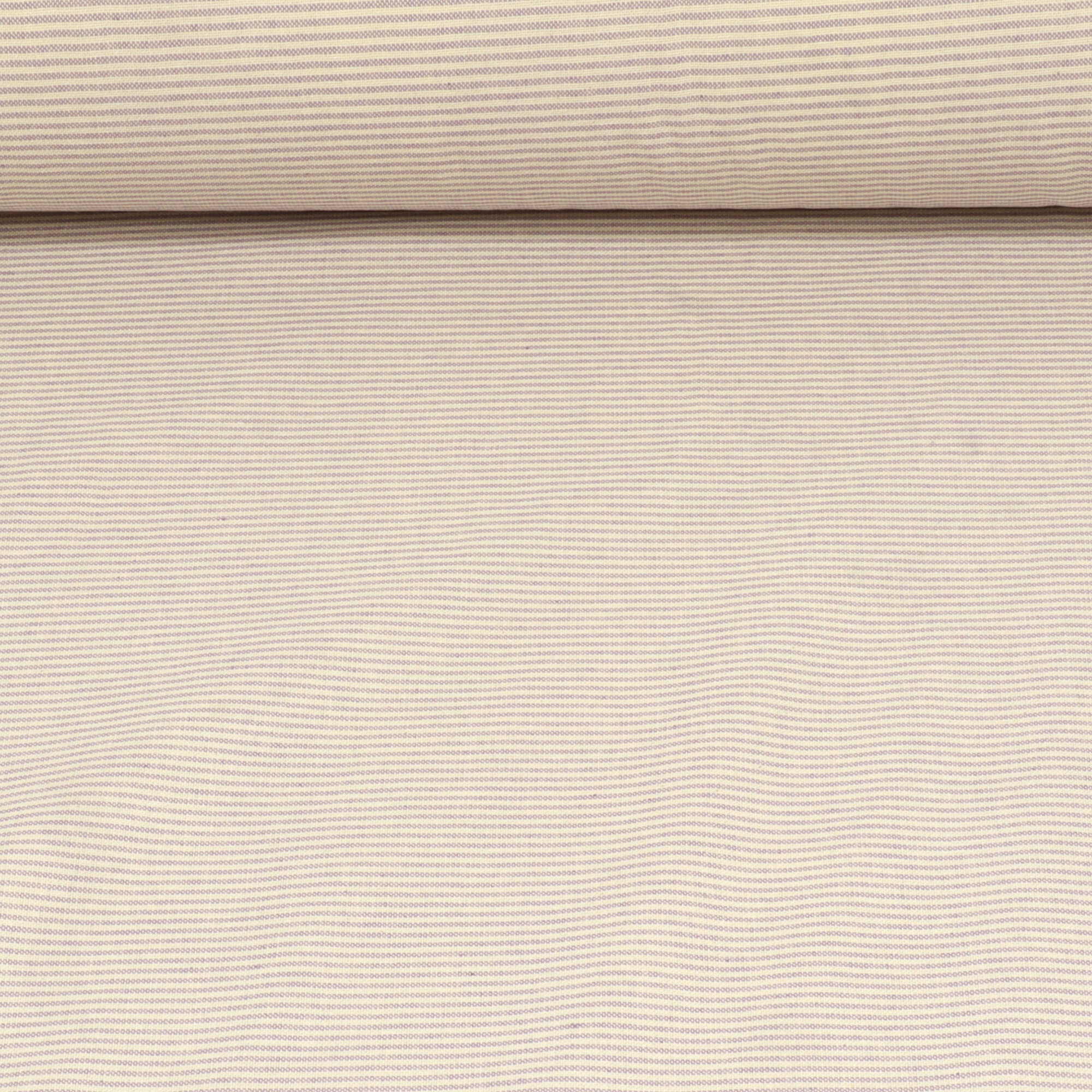 Oxford Pinstripe Lilac Double Width Fabric - Image 2