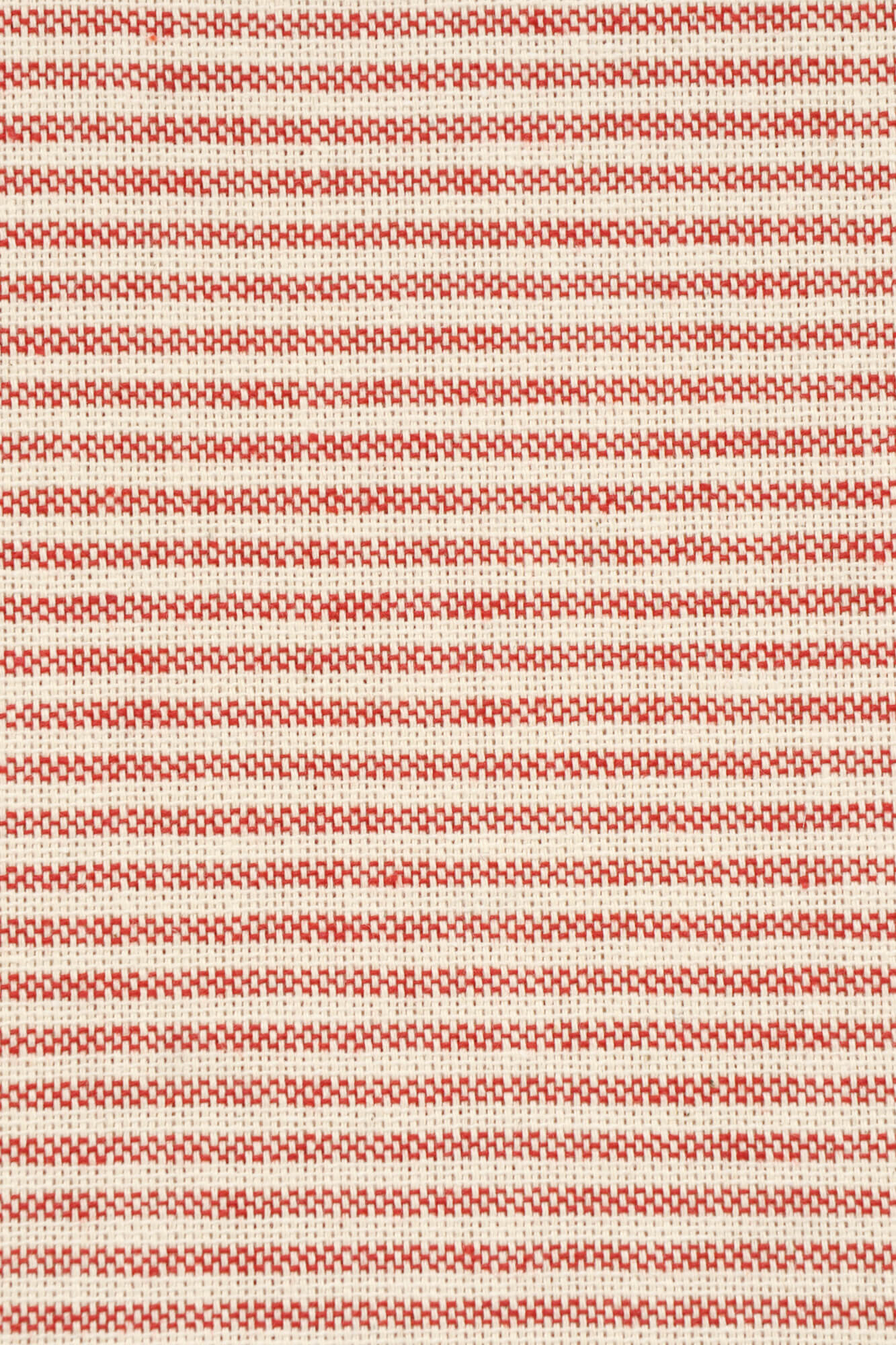 Oxford Pinstripe Red Double Width Fabric