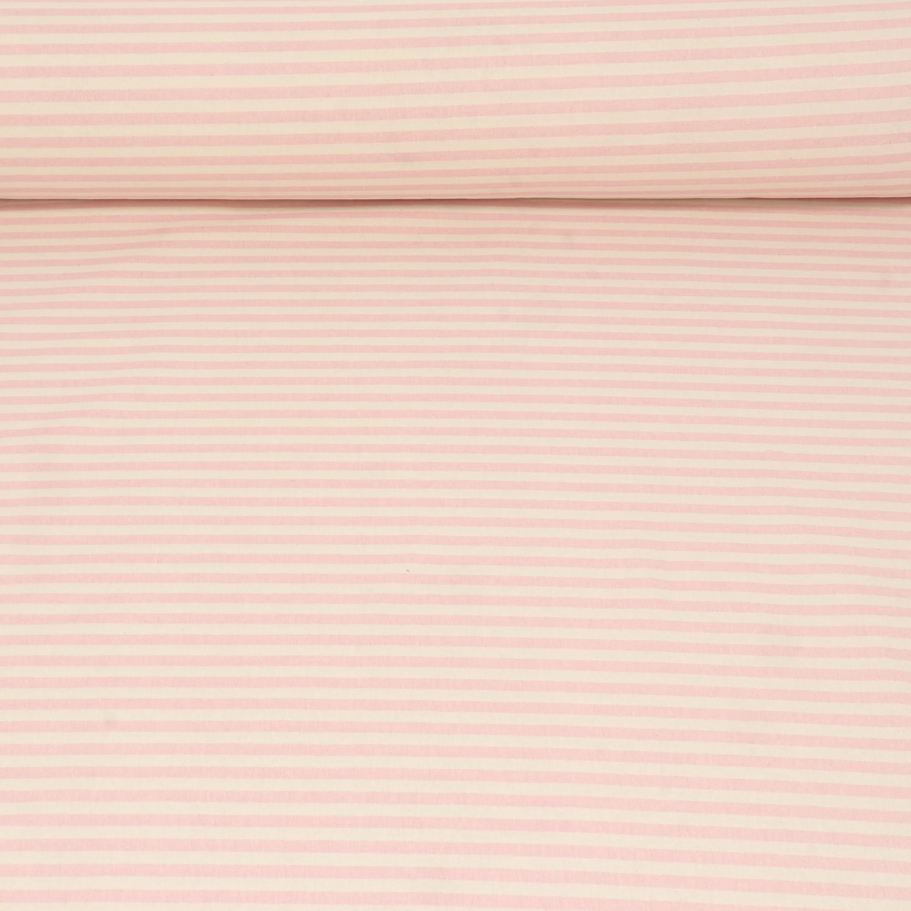 Oxford Stripe Blossom Pink Double Width Fabric - Image 2