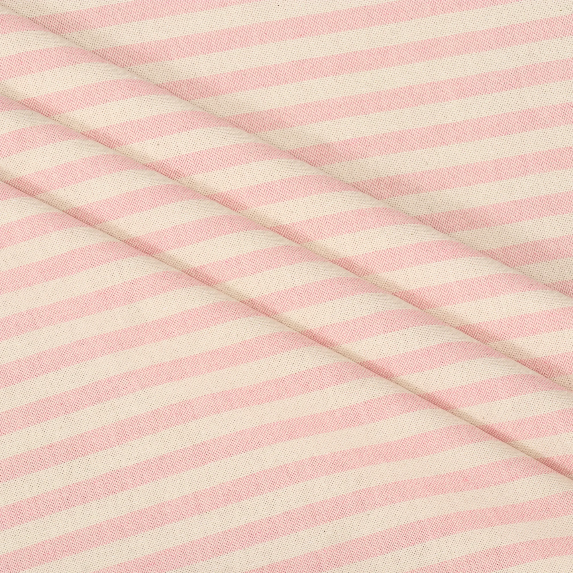Oxford Stripe Blossom Pink Double Width Fabric - Image 4