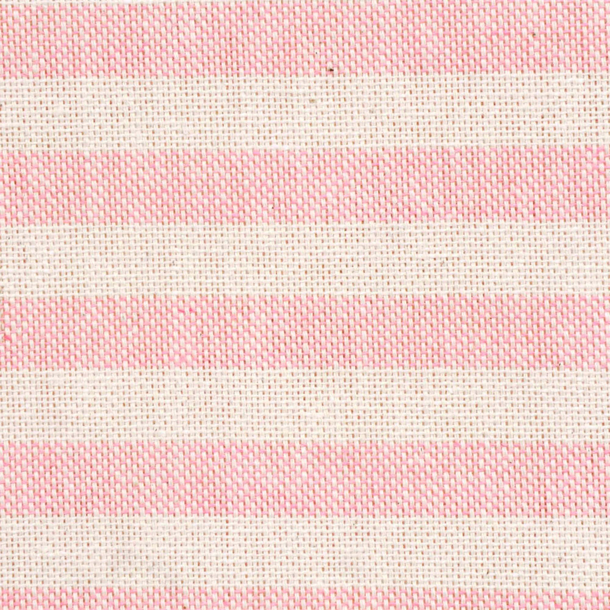 Oxford Stripe Blossom Pink Double Width Fabric - Image 5