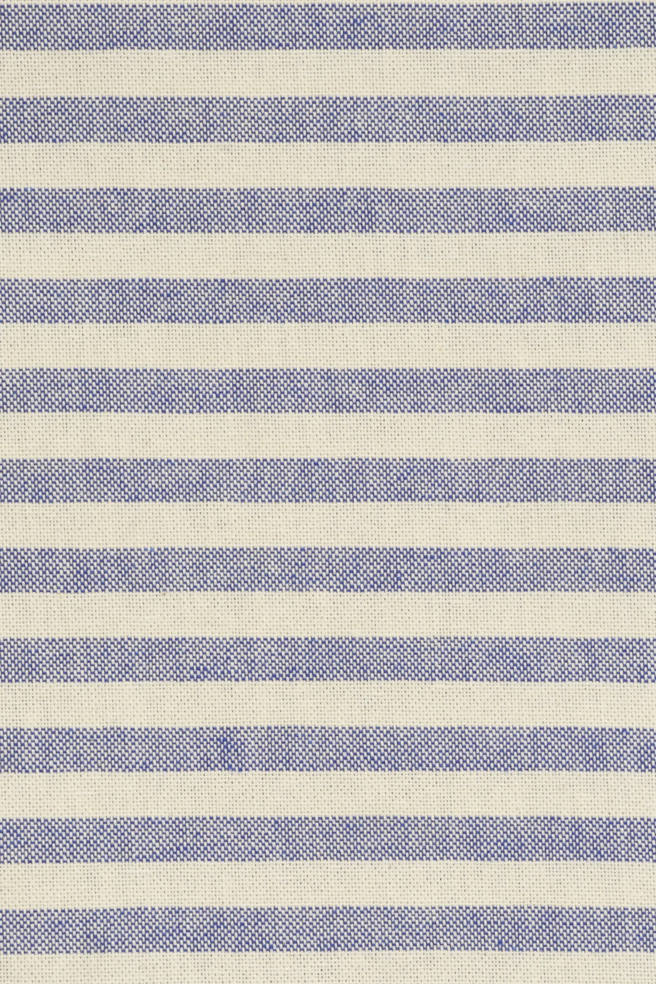 Oxford Stripe Blue Double Width Fabric