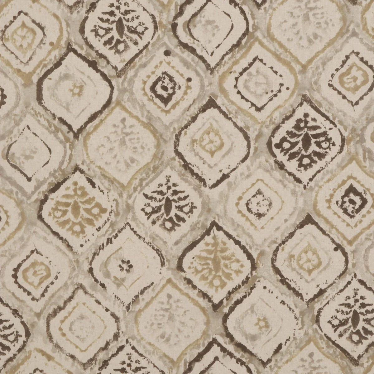Petra Ikat Earth 280cm Fabric - Image 7