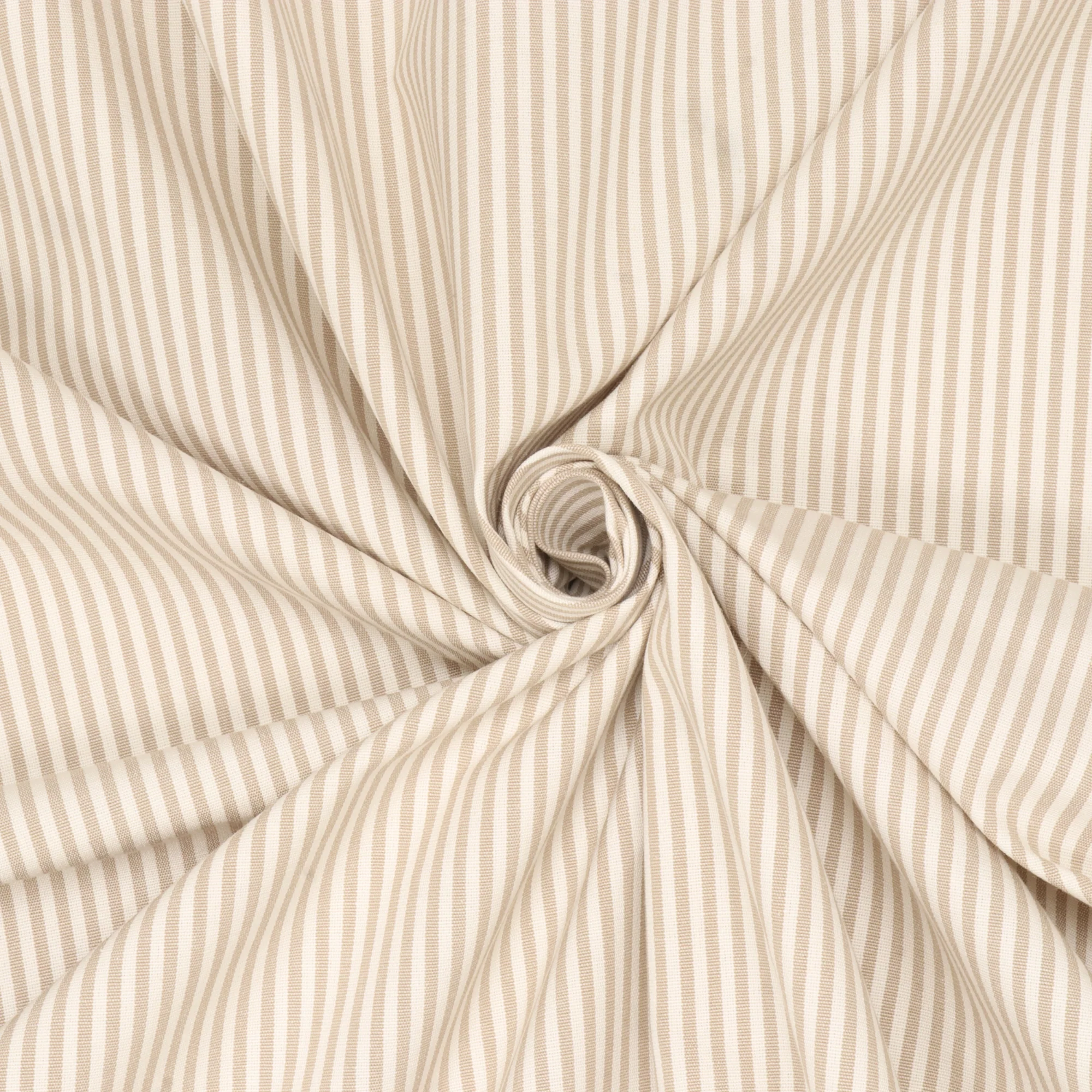 Pinstripe Beige Fabric - Image 3
