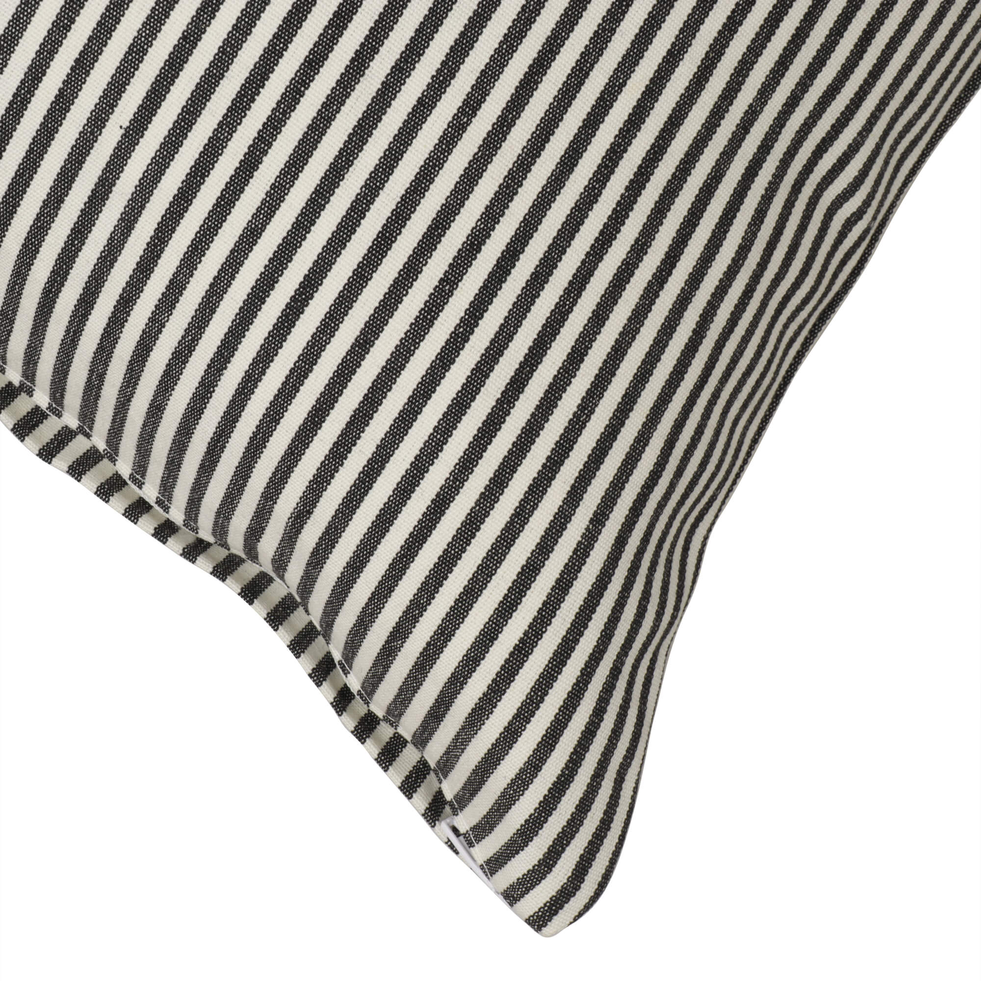 Pinstripe Black Cushion Cover - Image 3