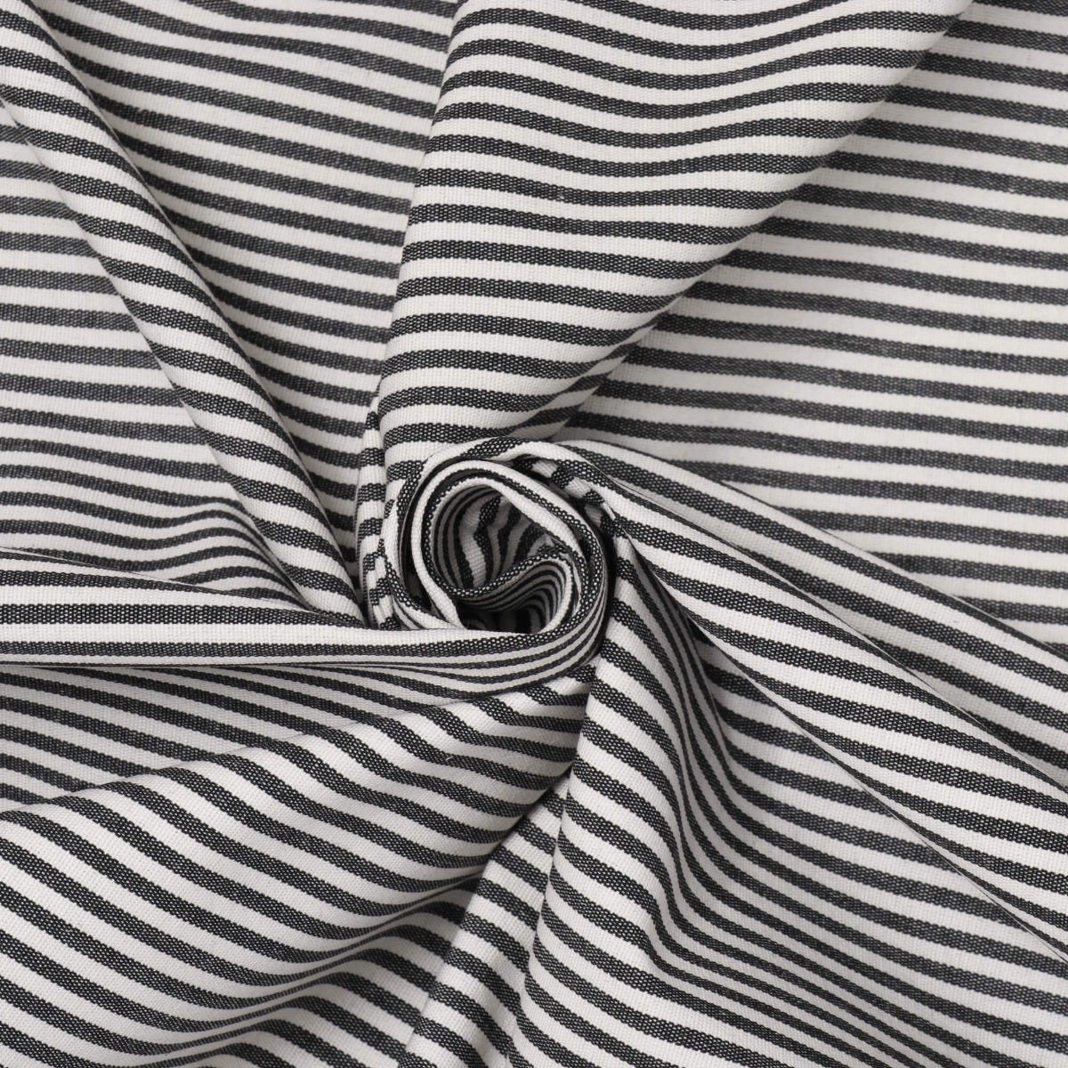 Pinstripe Charcoal Fabric - Image 3