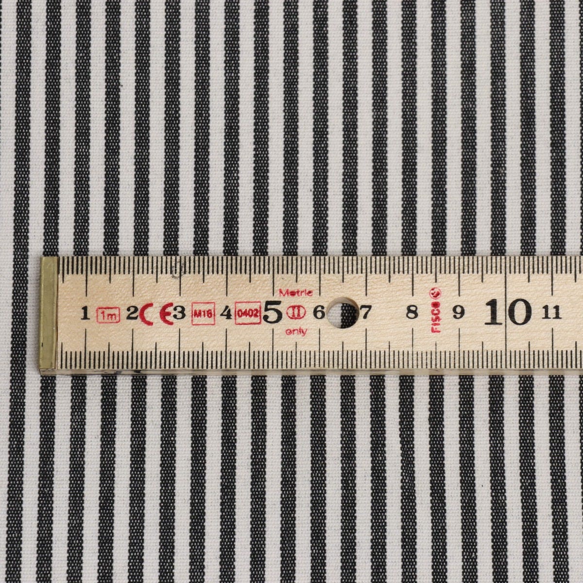 Pinstripe Charcoal Fabric - Image 5