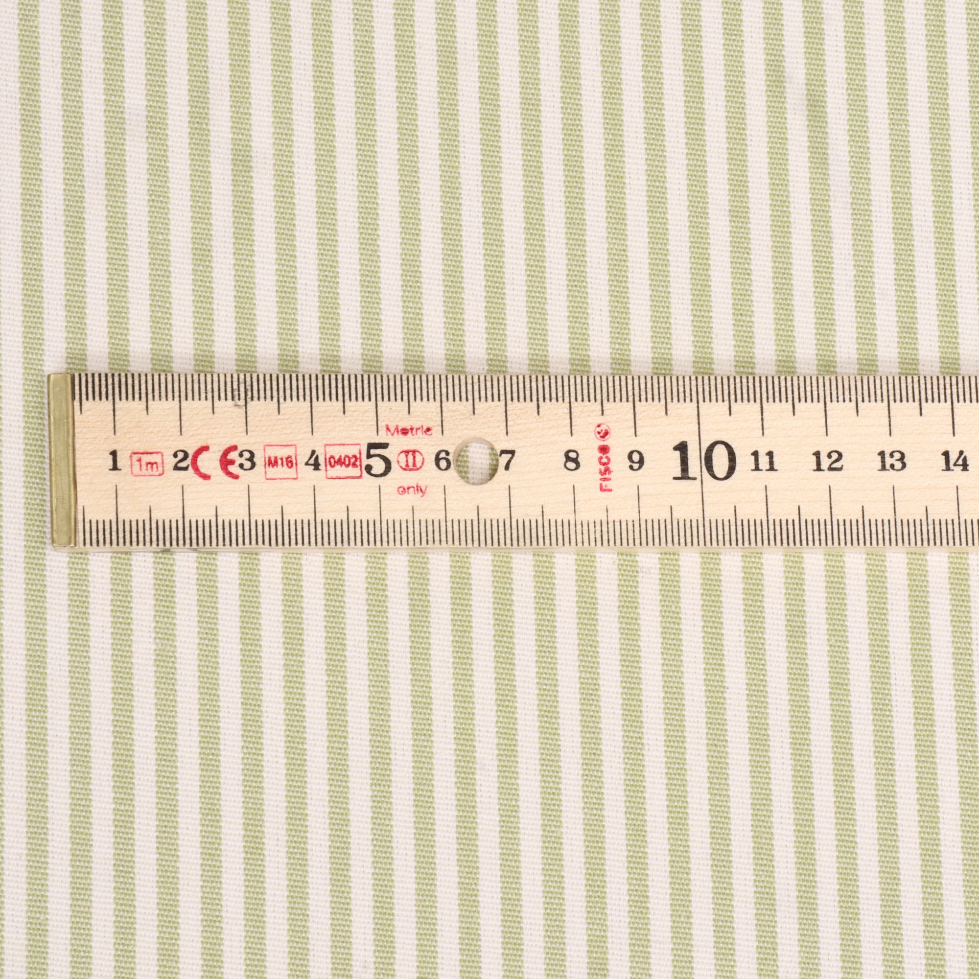 Pinstripe Green Fabric - Image 4