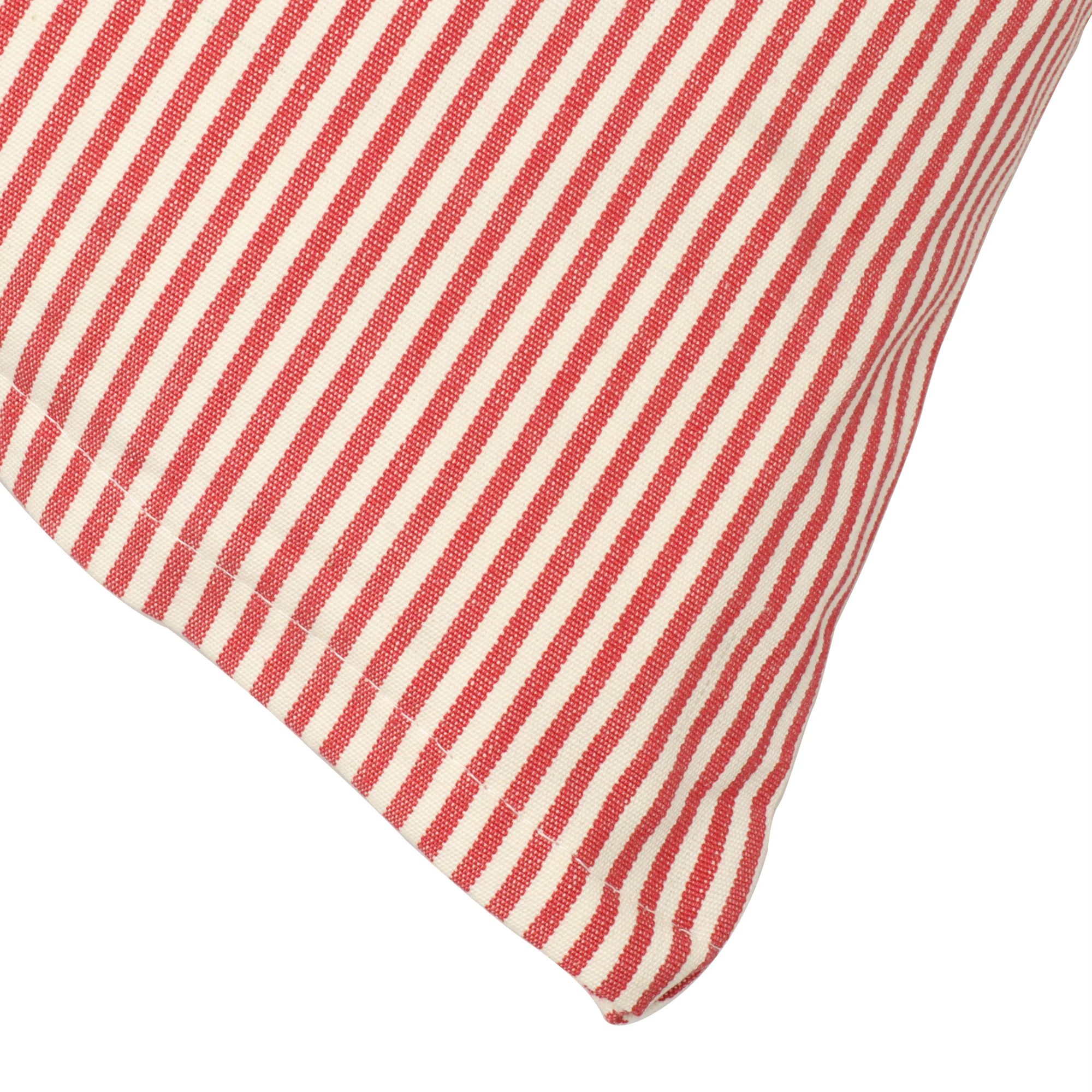 Pinstripe Red Cushion Cover - Image 3