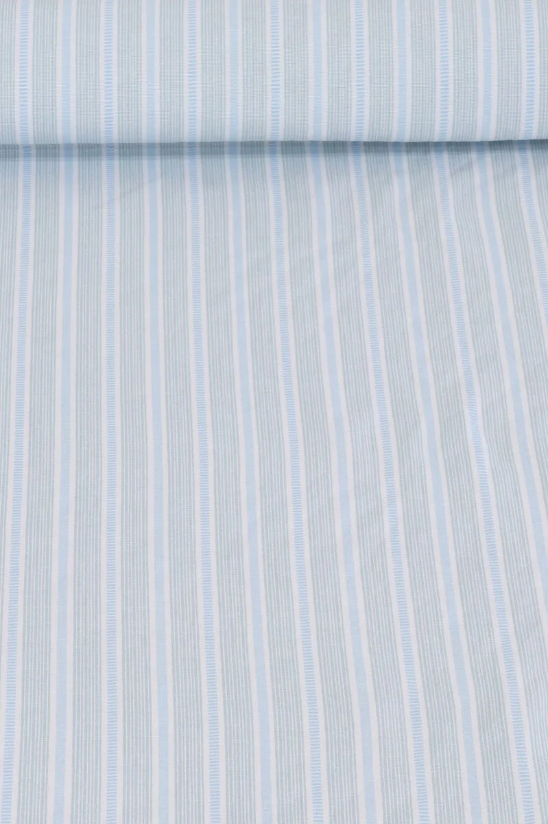 Clearance Pippin Stripe Sky Cotton Fabric - Image 2