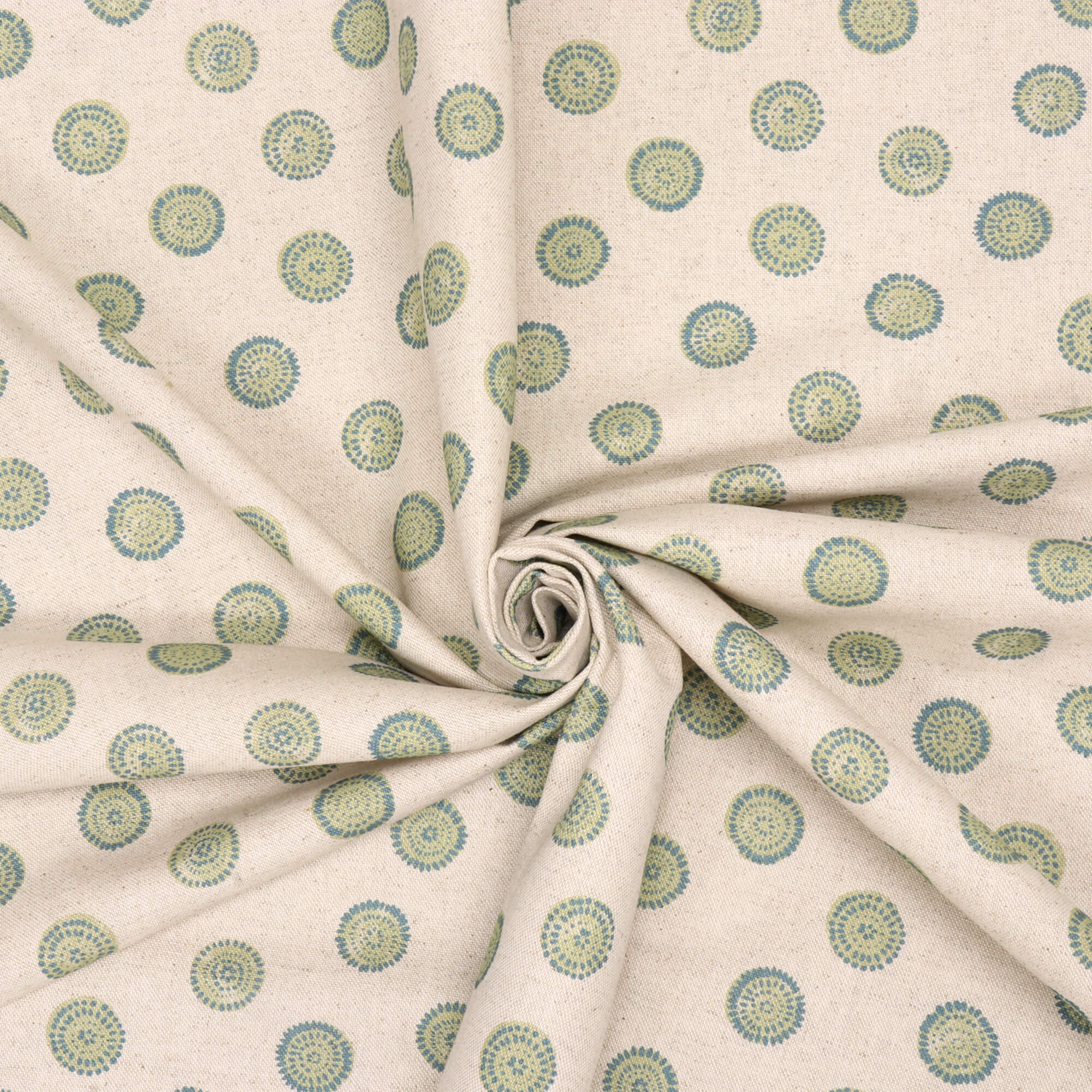 Prestigious Textiles Daisy Olive Fabric - Image 3