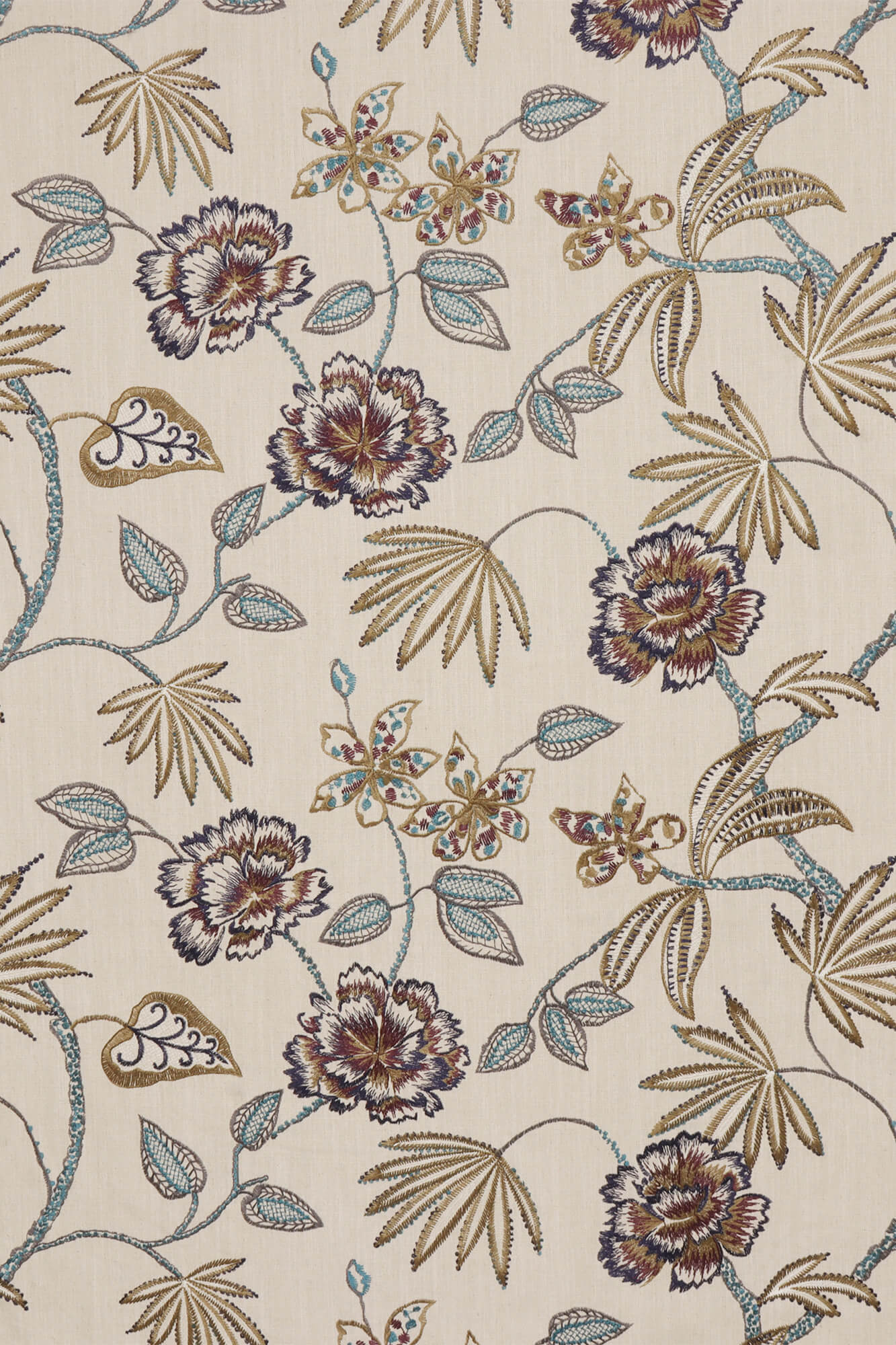 Prestigious Textiles Lotus Flower Emperor Fabric