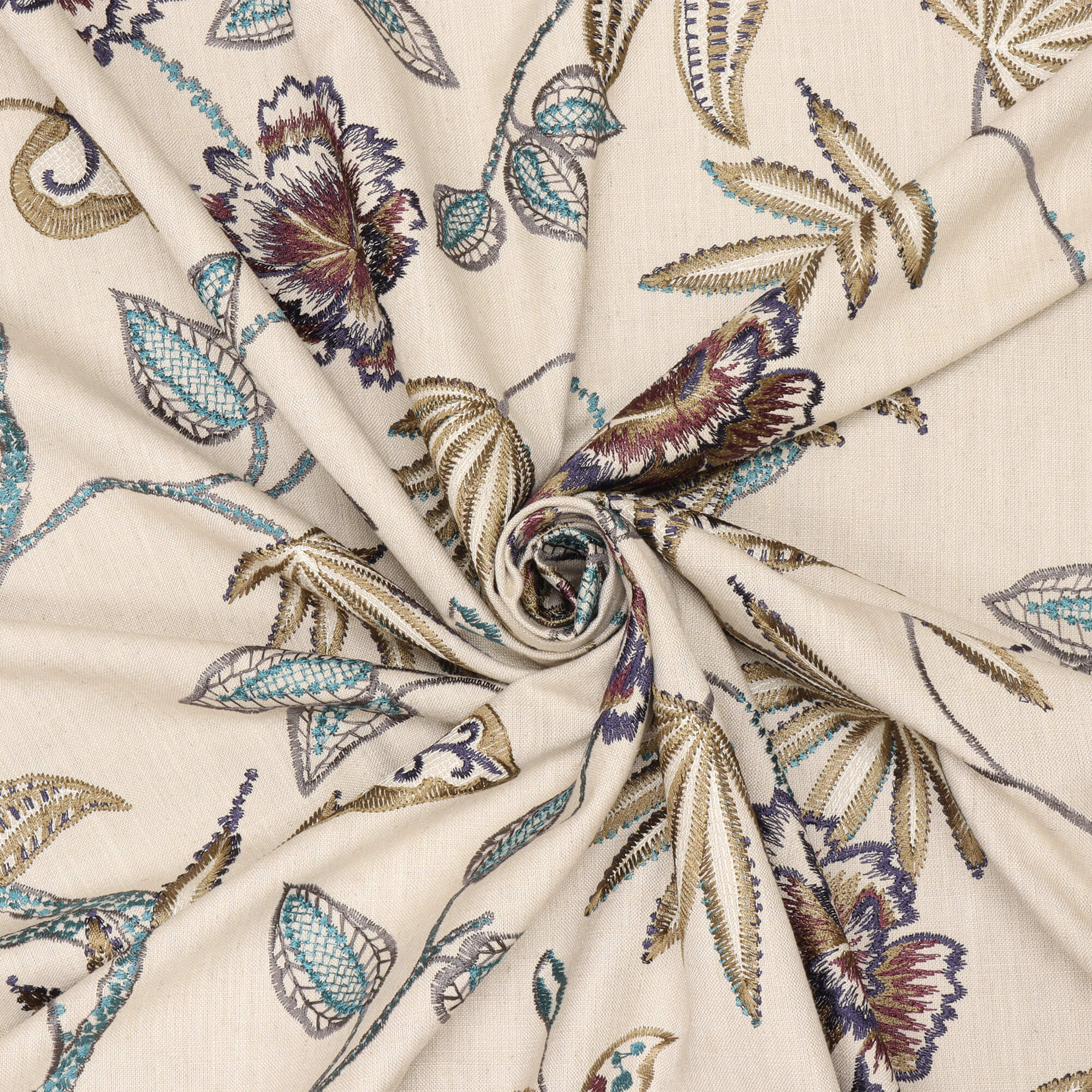 Prestigious Textiles Lotus Flower Emperor Fabric - Image 3