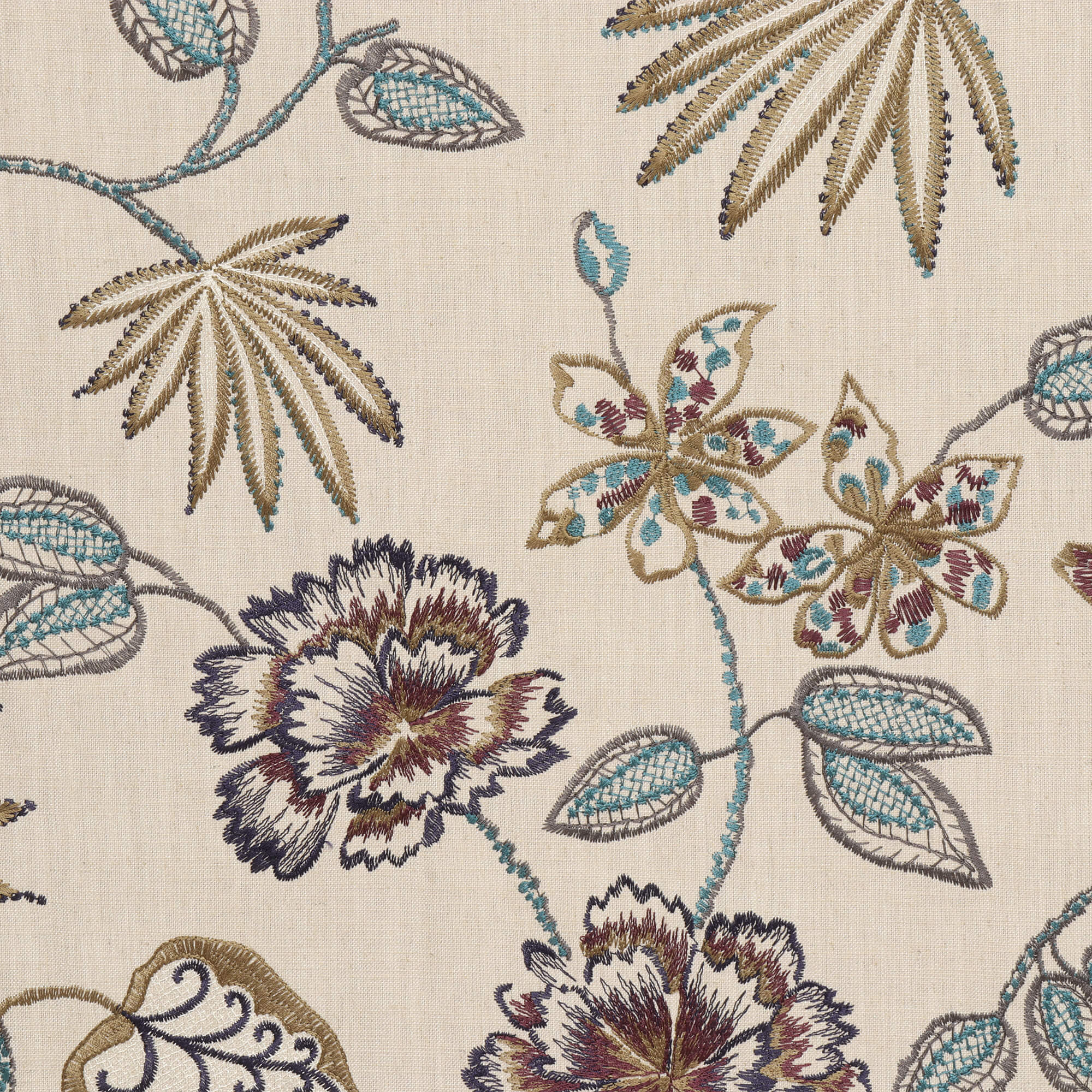 Prestigious Textiles Lotus Flower Emperor Fabric - Image 6