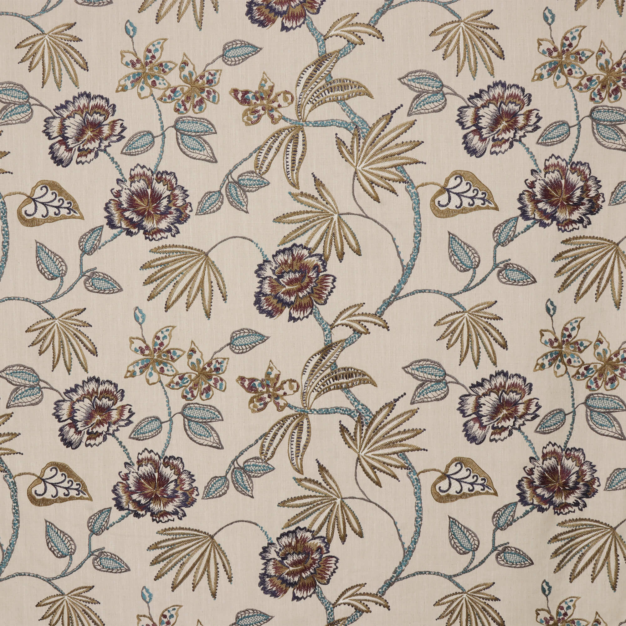 Prestigious Textiles Lotus Flower Emperor Fabric - Image 7