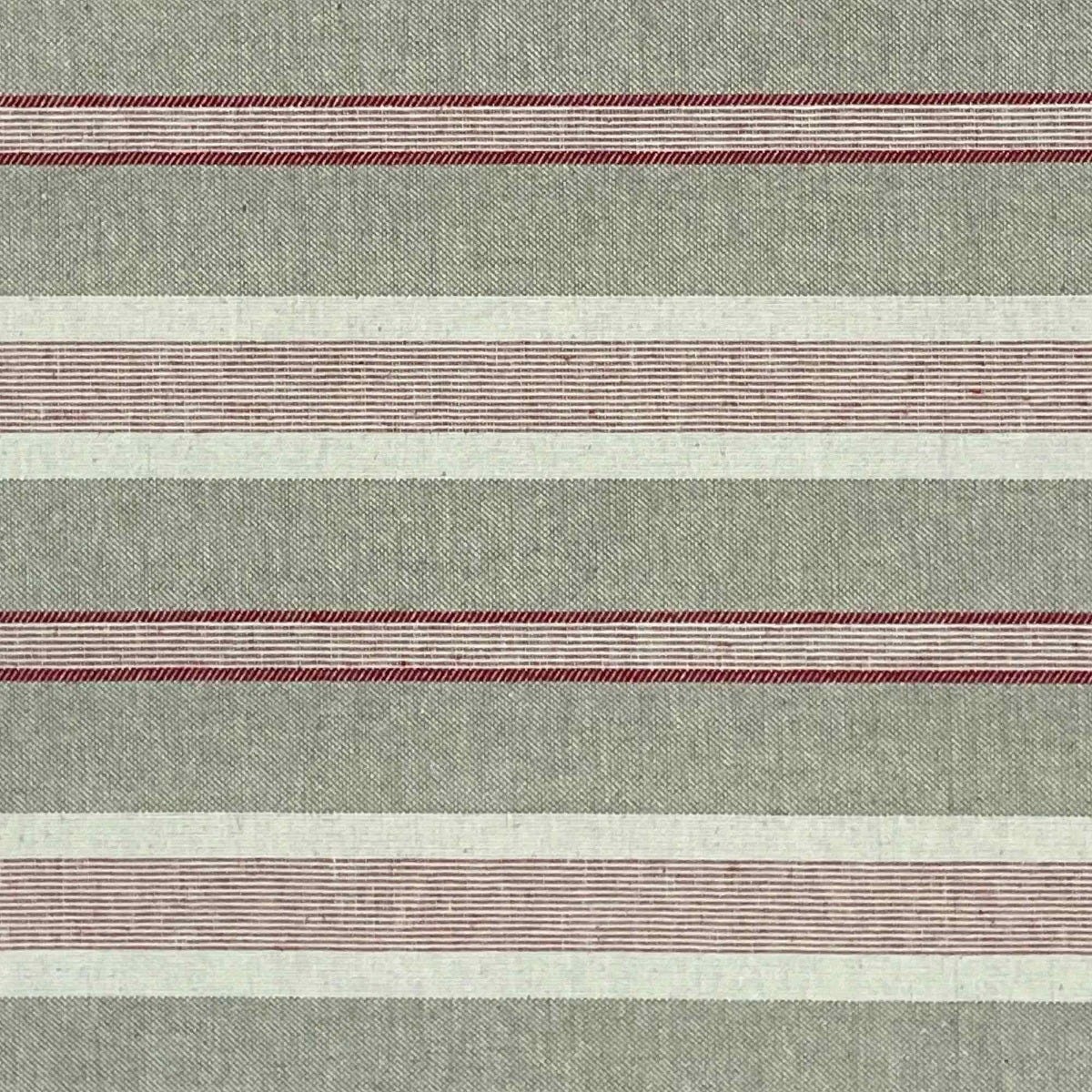 Princeton Stripe Red Double Width Fabric - Image 6