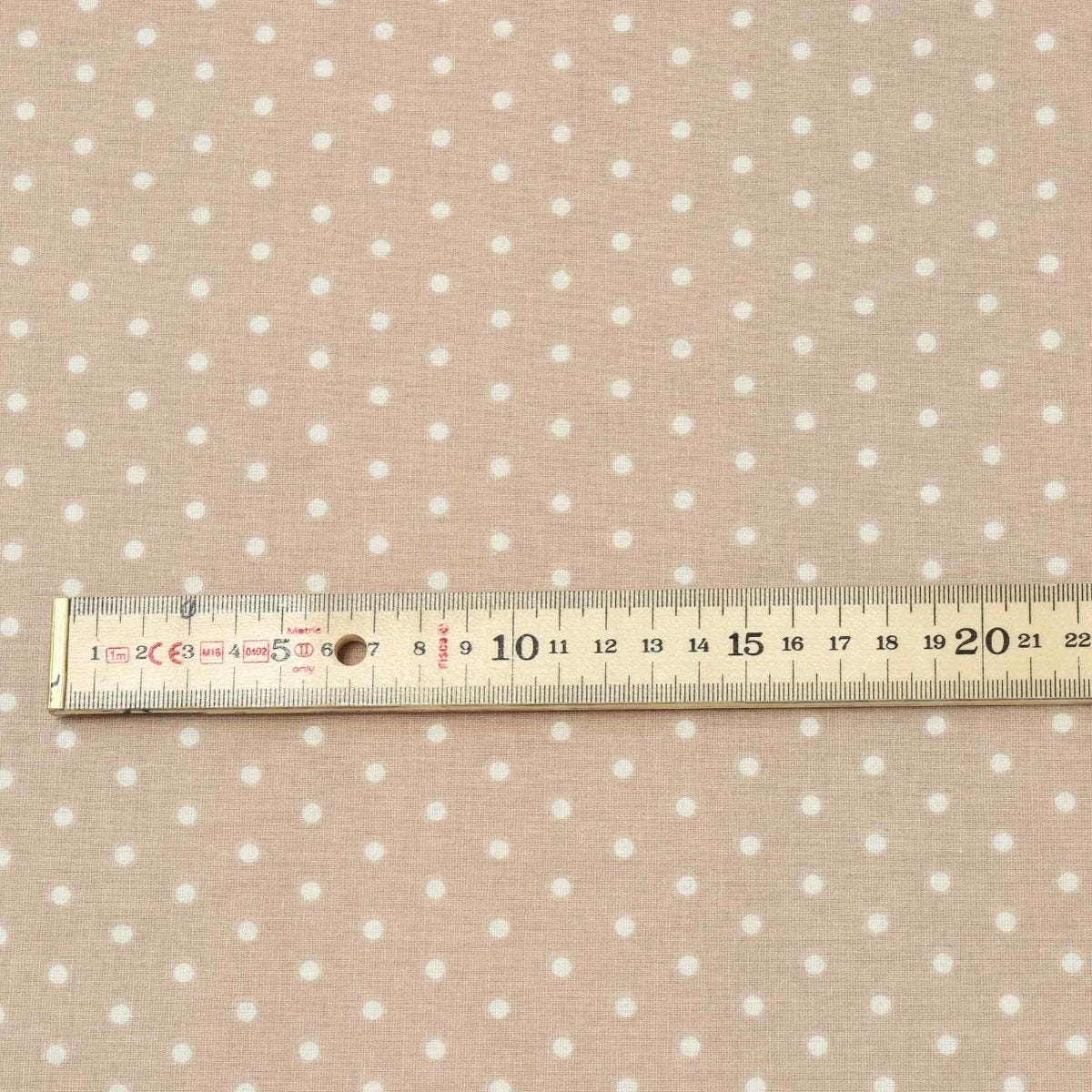 Raindrops Cream on Beige Fabric - Image 5