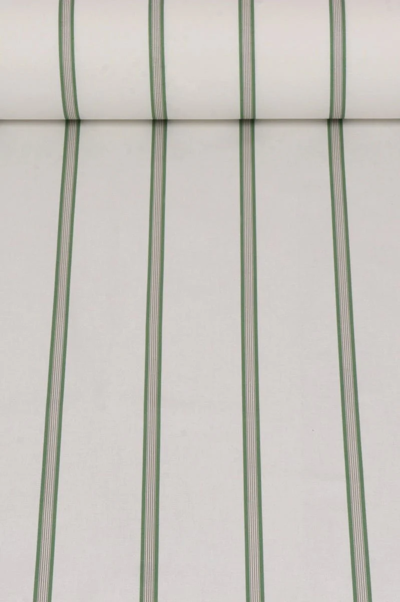Raleigh Stripe Green Fabric - Image 2