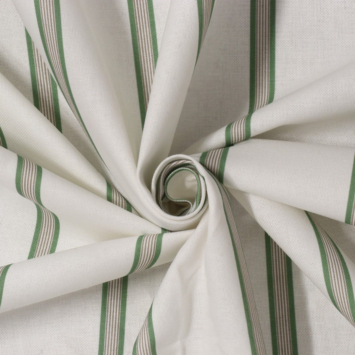 Raleigh Stripe Green Fabric - Image 4