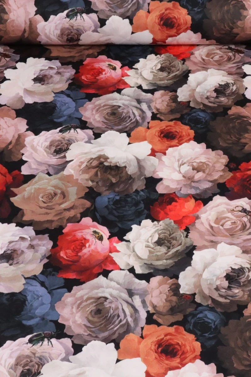 Clearance Rosa Honey & Beetles Velvet Fabric - Image 2