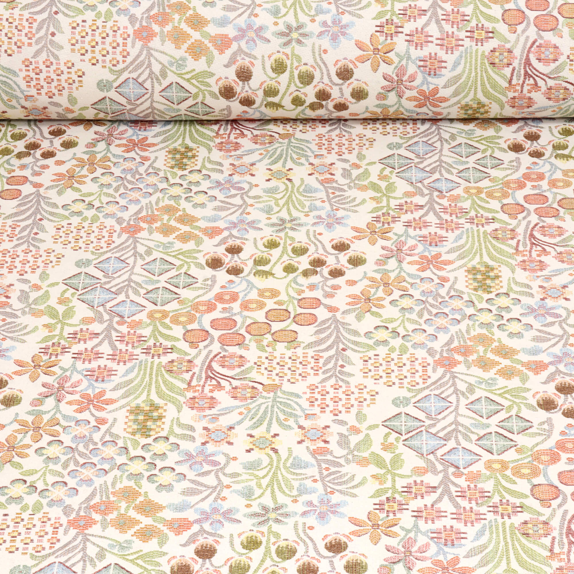 Rosaline Floral Tapestry Jasmine Fabric - Image 2