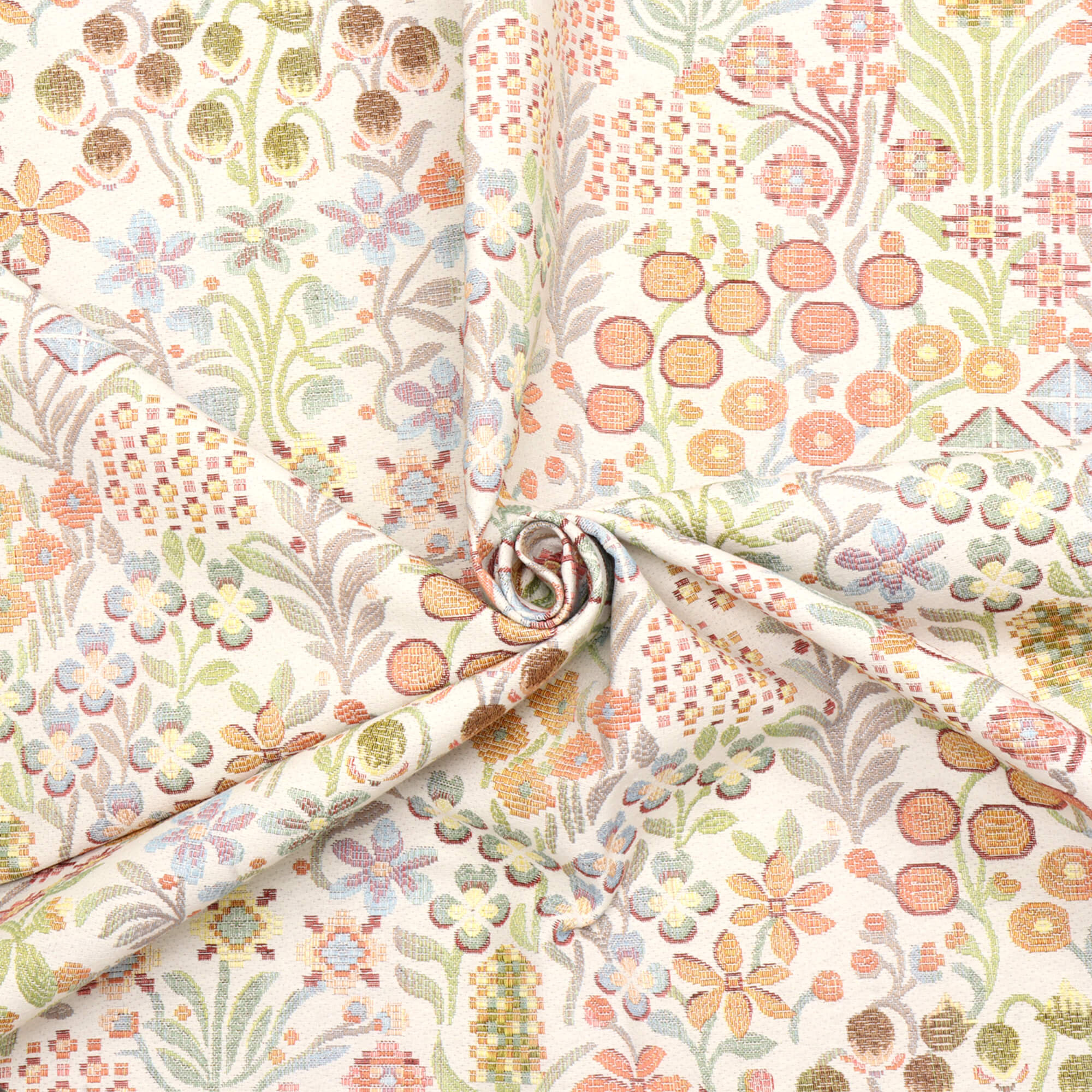 Rosaline Floral Tapestry Jasmine Fabric - Image 3